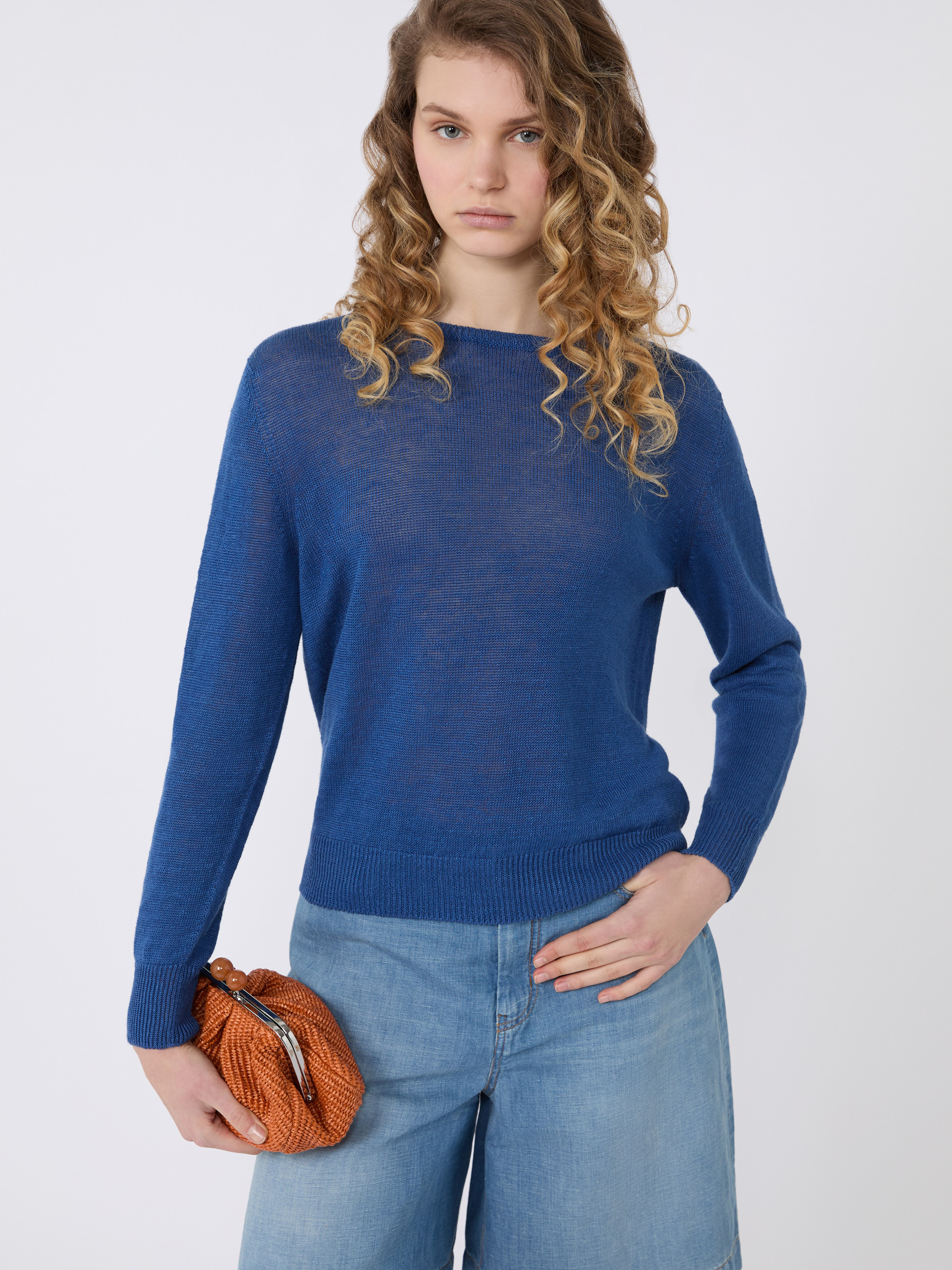 Linen yarn jumper - OCEAN - Weekend Max Mara - 4