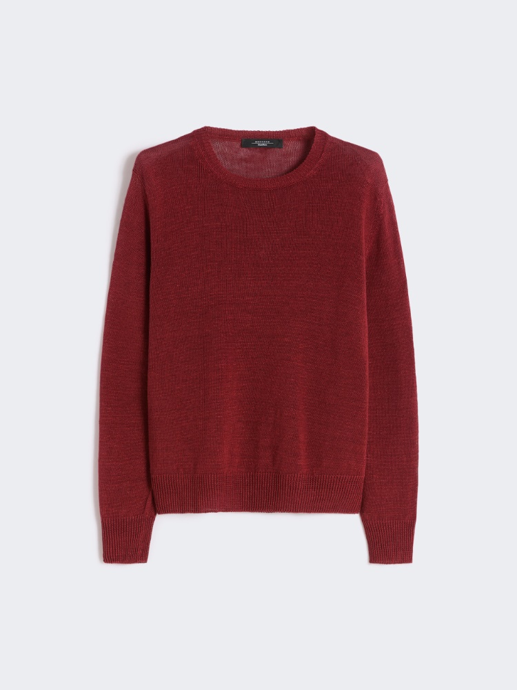 Linen yarn jumper - CHERRY - Weekend - 6