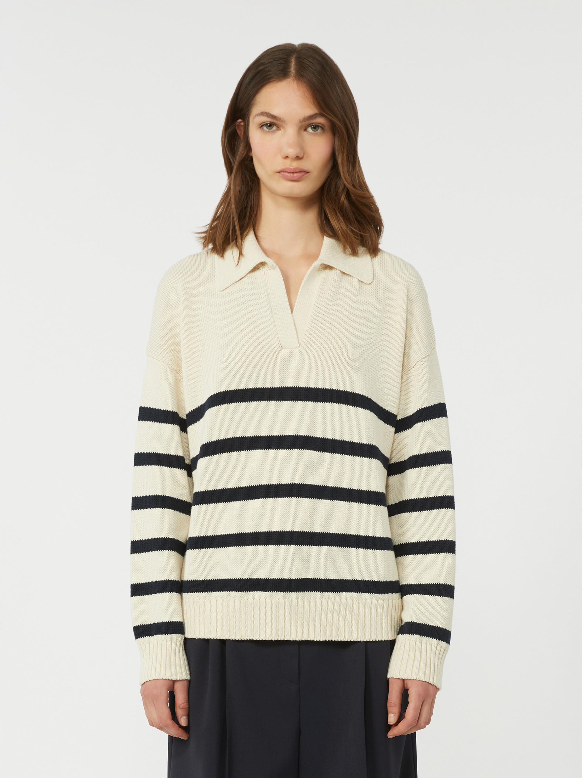 Cotton yarn jumper - NAVY - Weekend Max Mara - 2