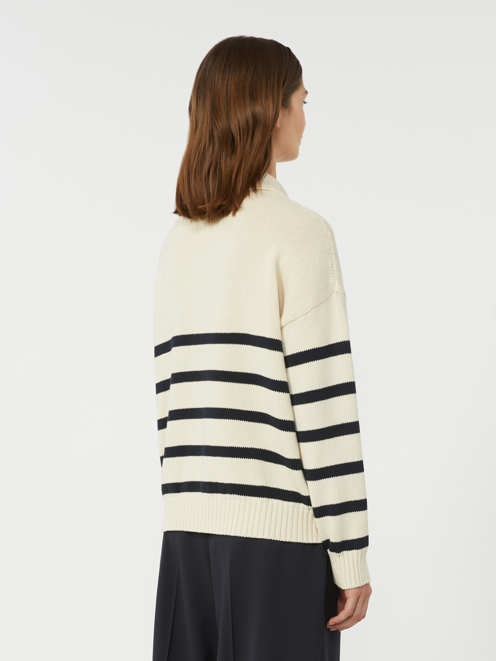 Cotton yarn jumper - NAVY - Weekend Max Mara - 3