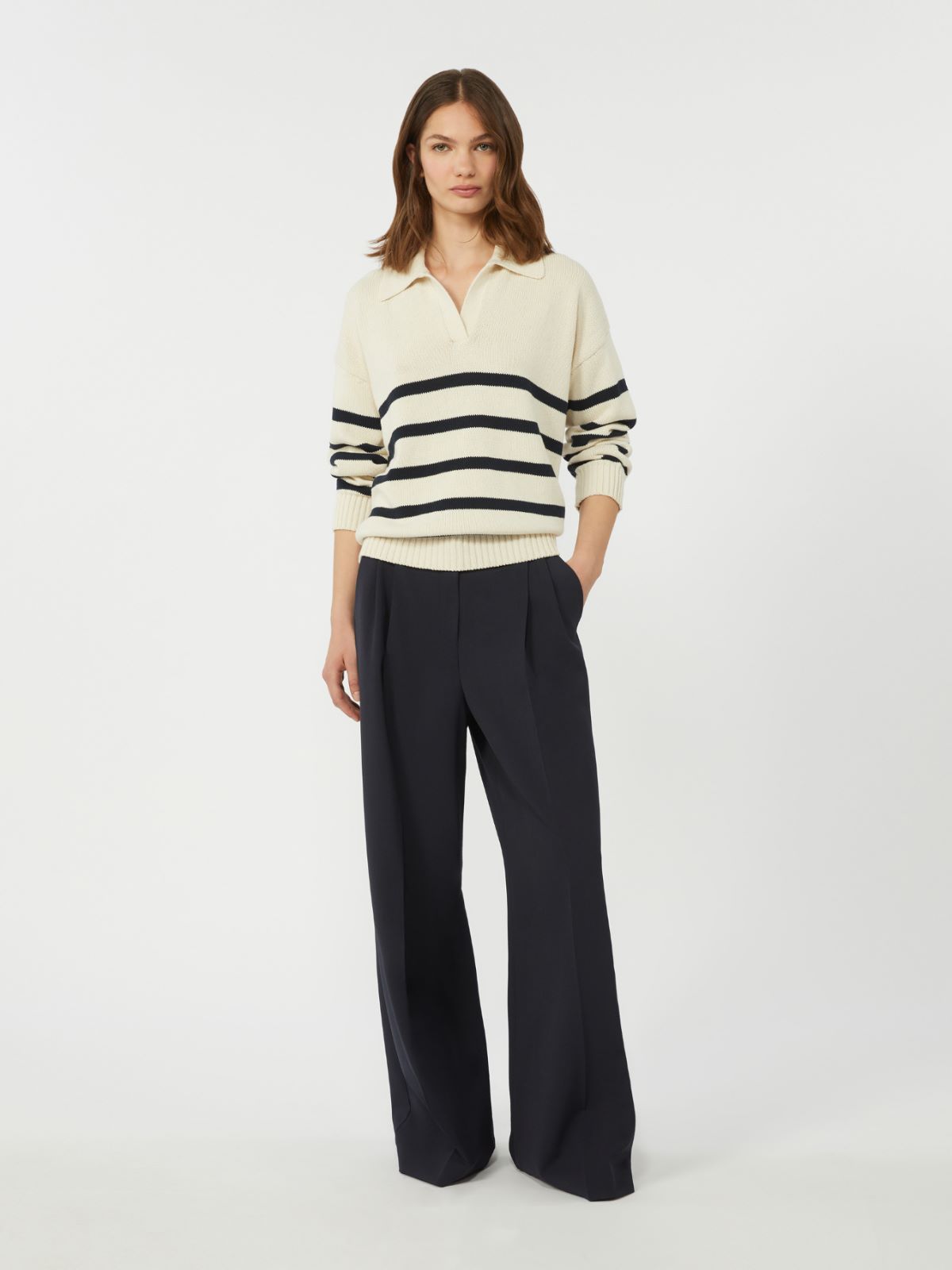 Cotton yarn jumper - NAVY - Weekend