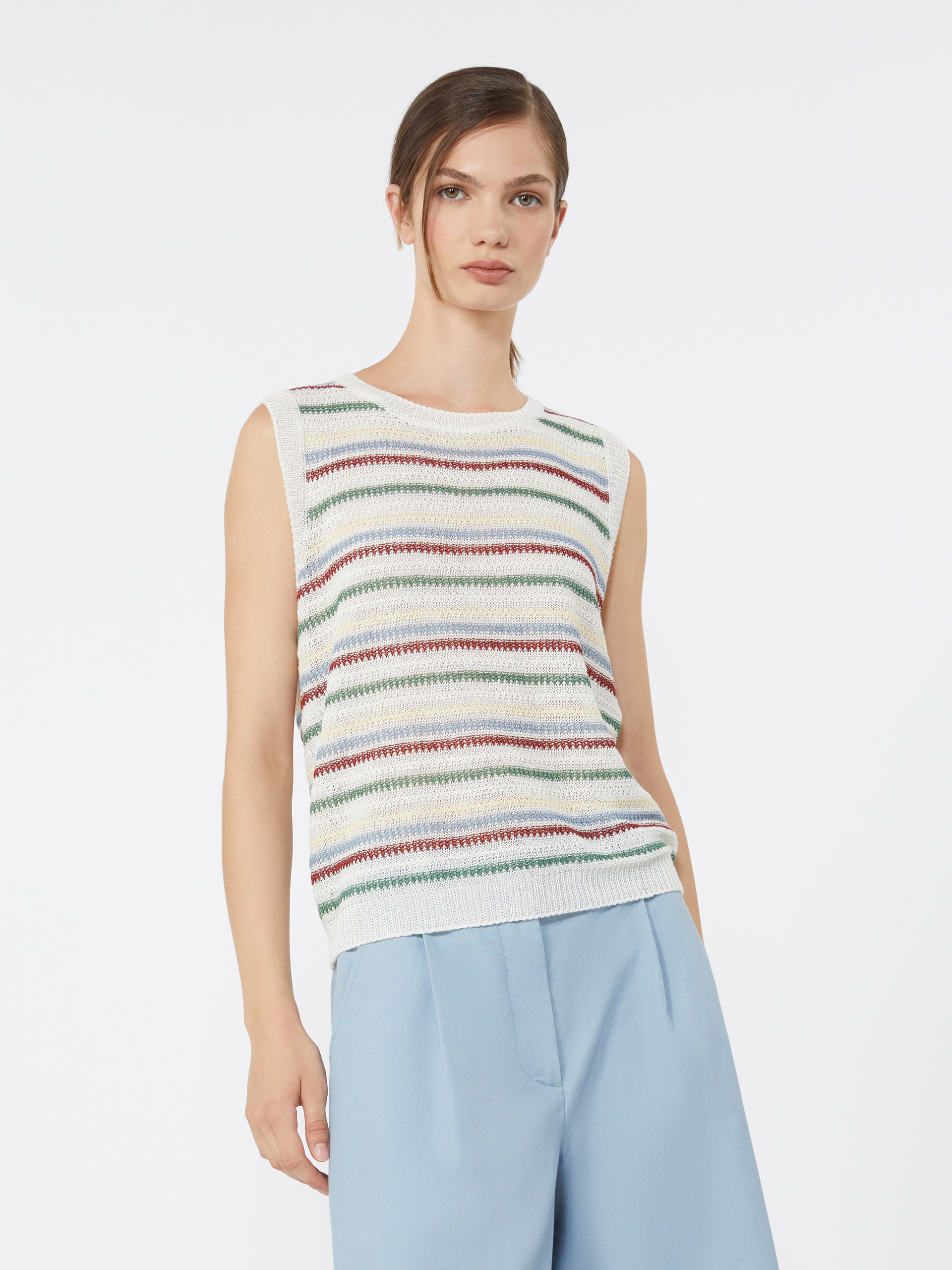 Linen yarn waistcoat - MULTICOLOUR - Weekend Max Mara - 2