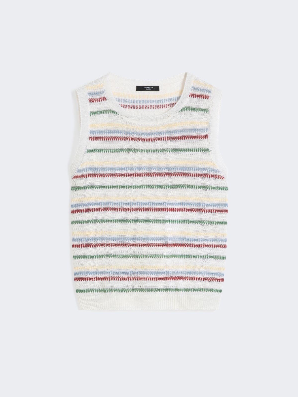 Linen yarn waistcoat - MULTICOLOUR - Weekend - 5