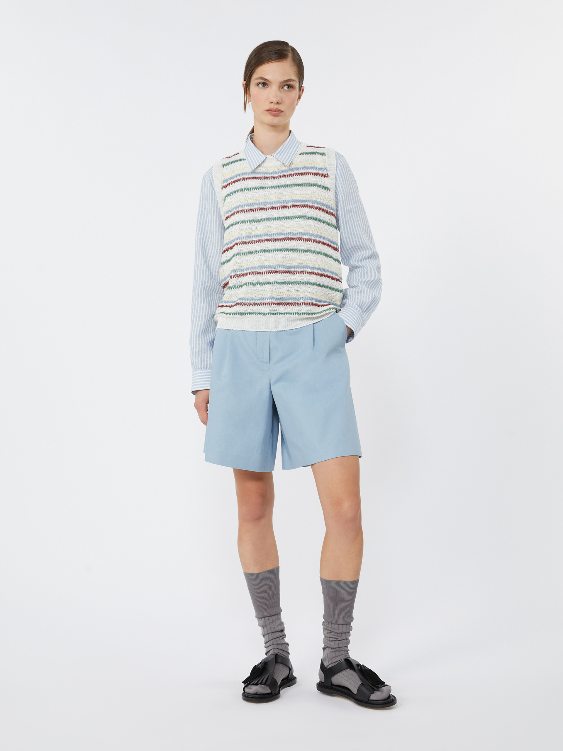 Linen yarn waistcoat - MULTICOLOUR - Weekend Max Mara
