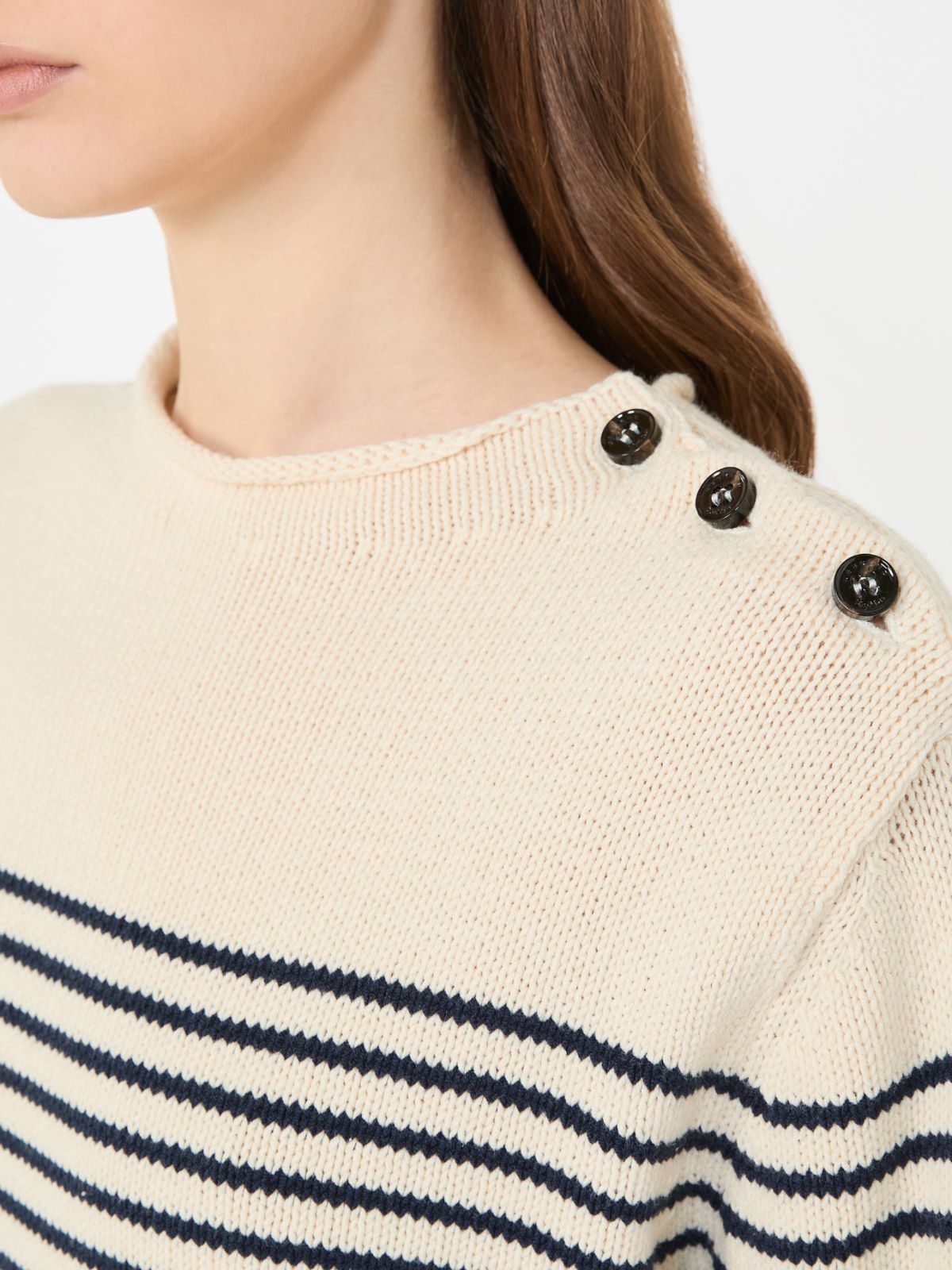 Relaxed-fit cotton sweater - NAVY - Weekend - 5