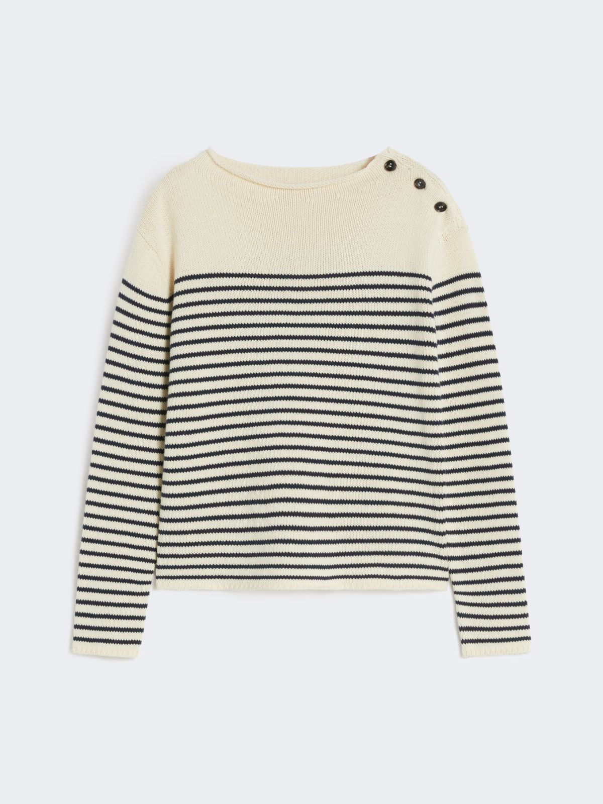 Relaxed-fit cotton sweater - NAVY - Weekend - 6
