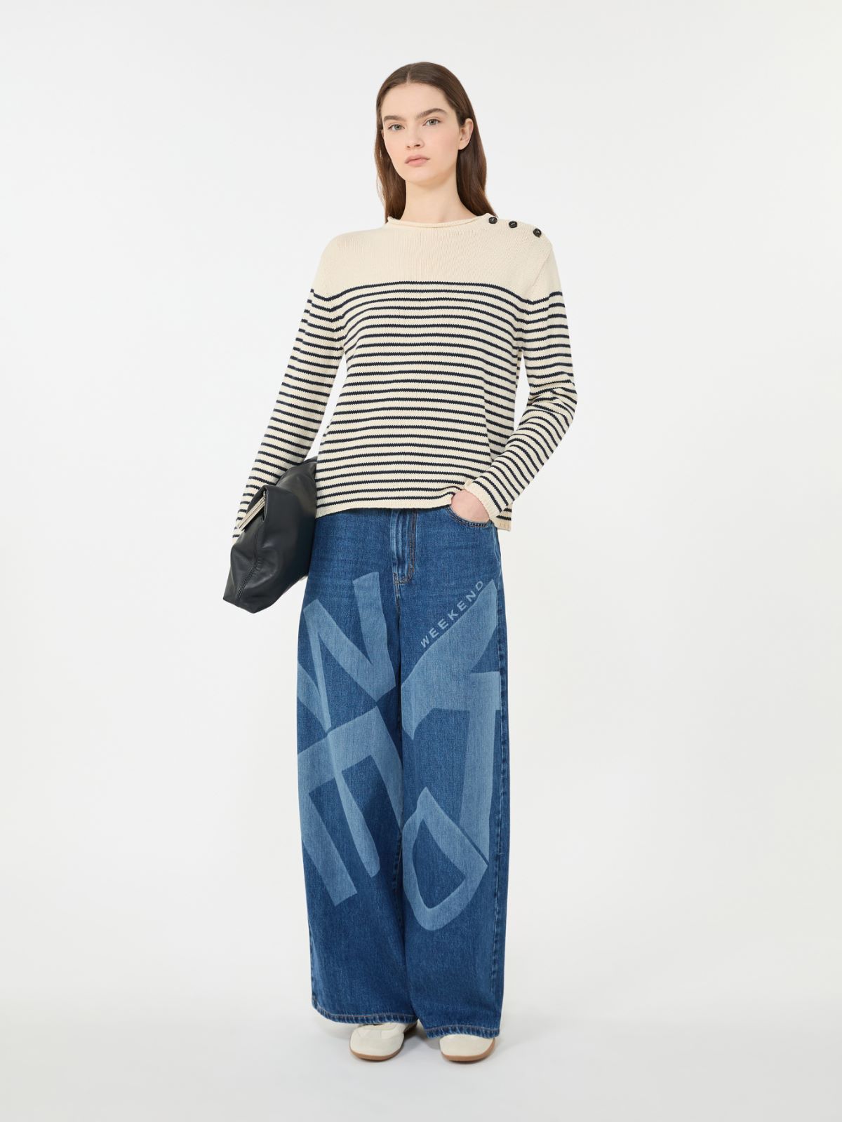 Relaxed-fit cotton sweater - NAVY - Weekend