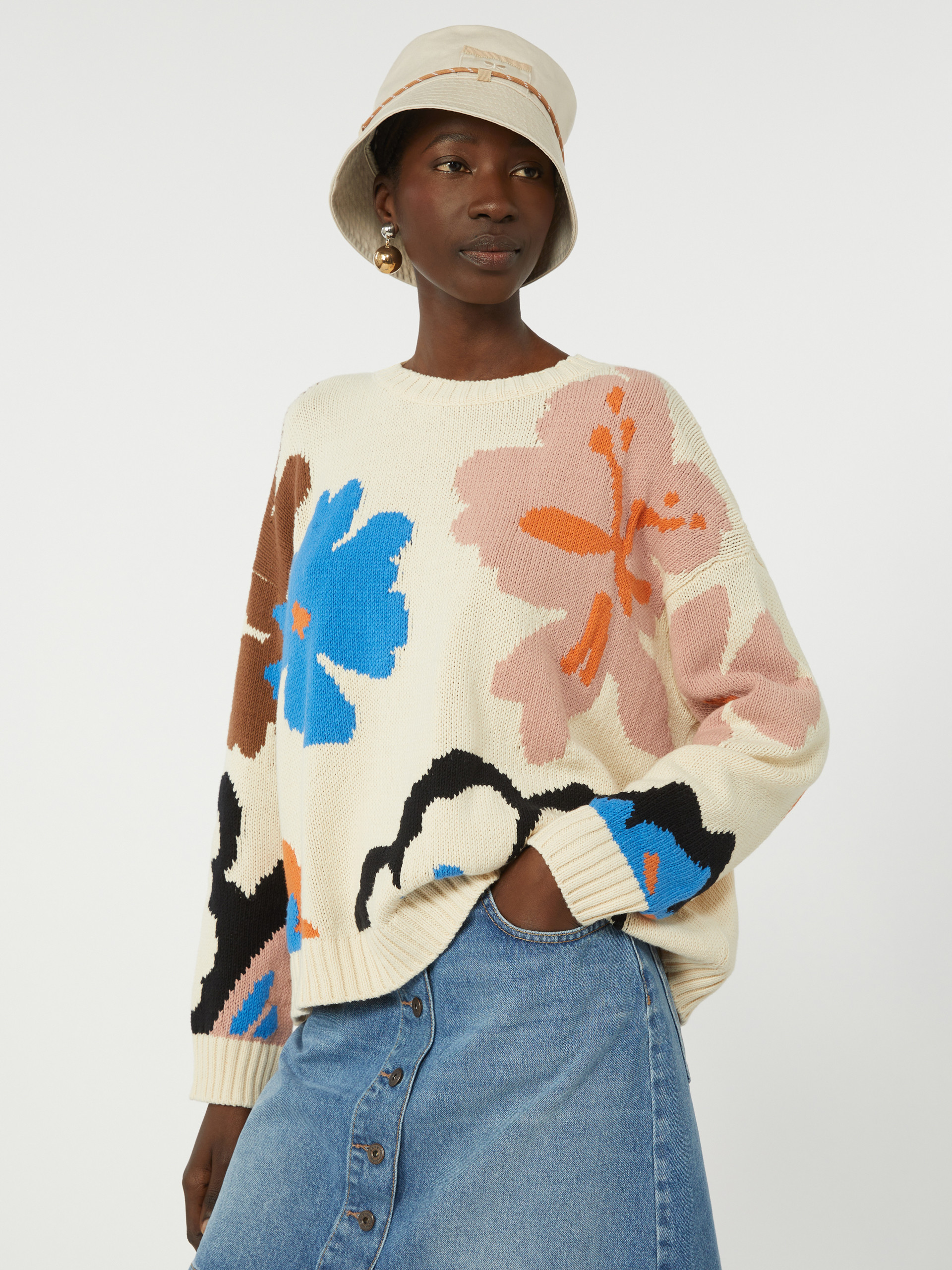 Patterned cotton crew-neck - MULTICOLOUR - Weekend Max Mara - 4