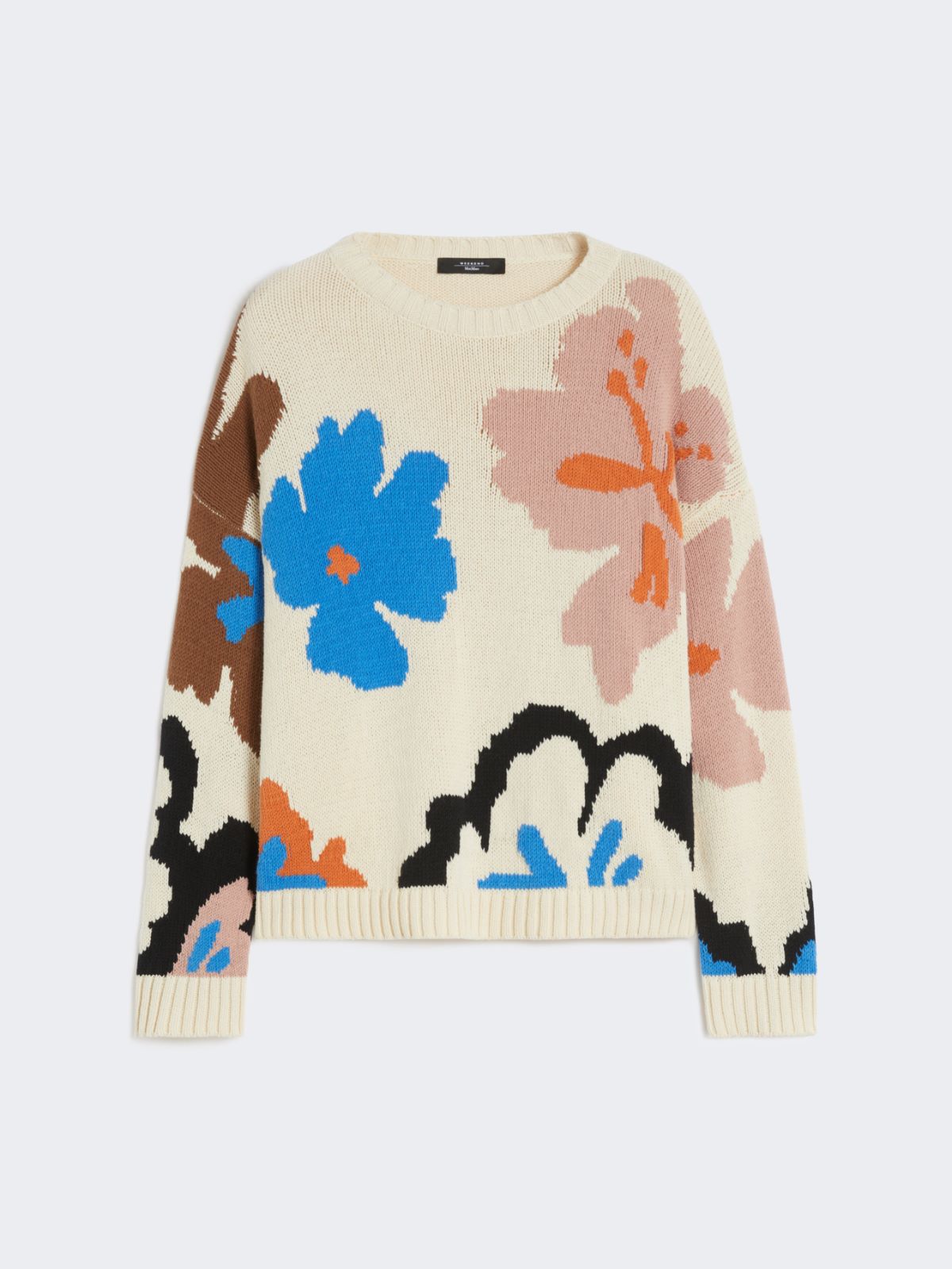 Patterned cotton crew-neck - MULTICOLOUR - Weekend - 5