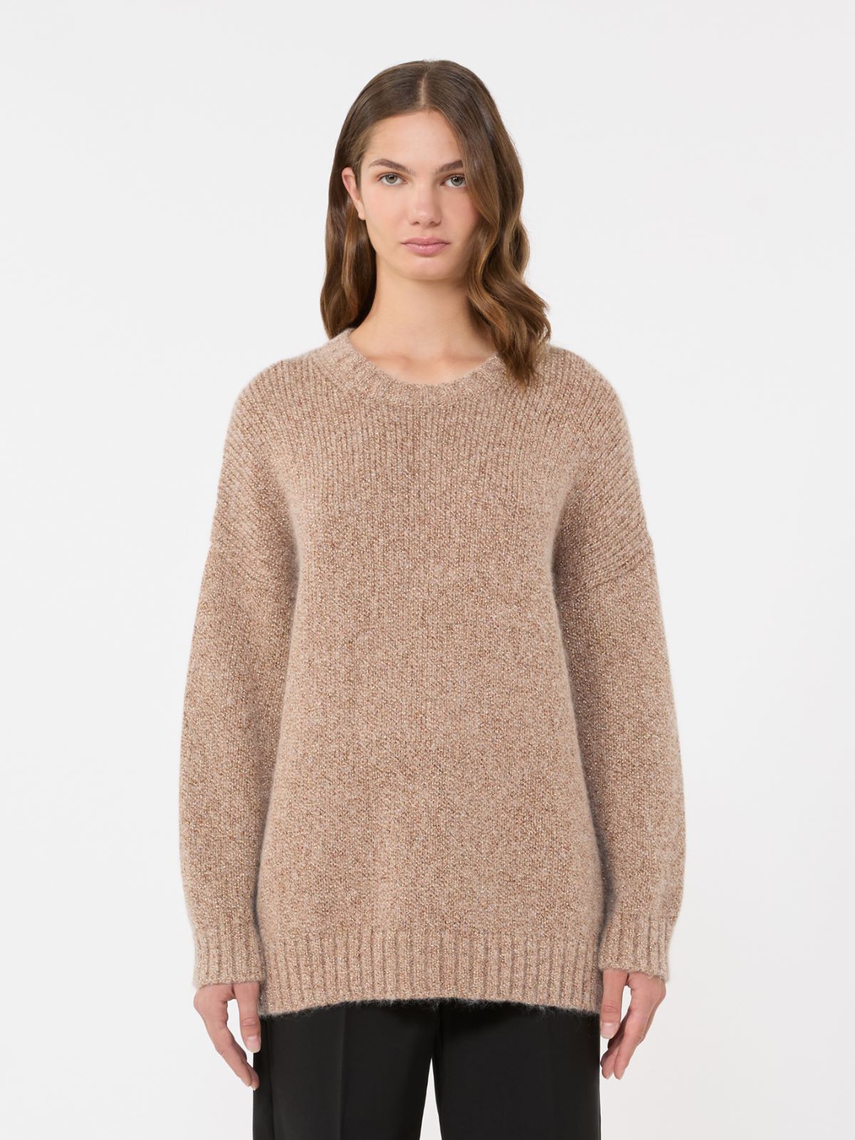 Oversized mohair and lurex sweater - COPPER - Weekend - 2