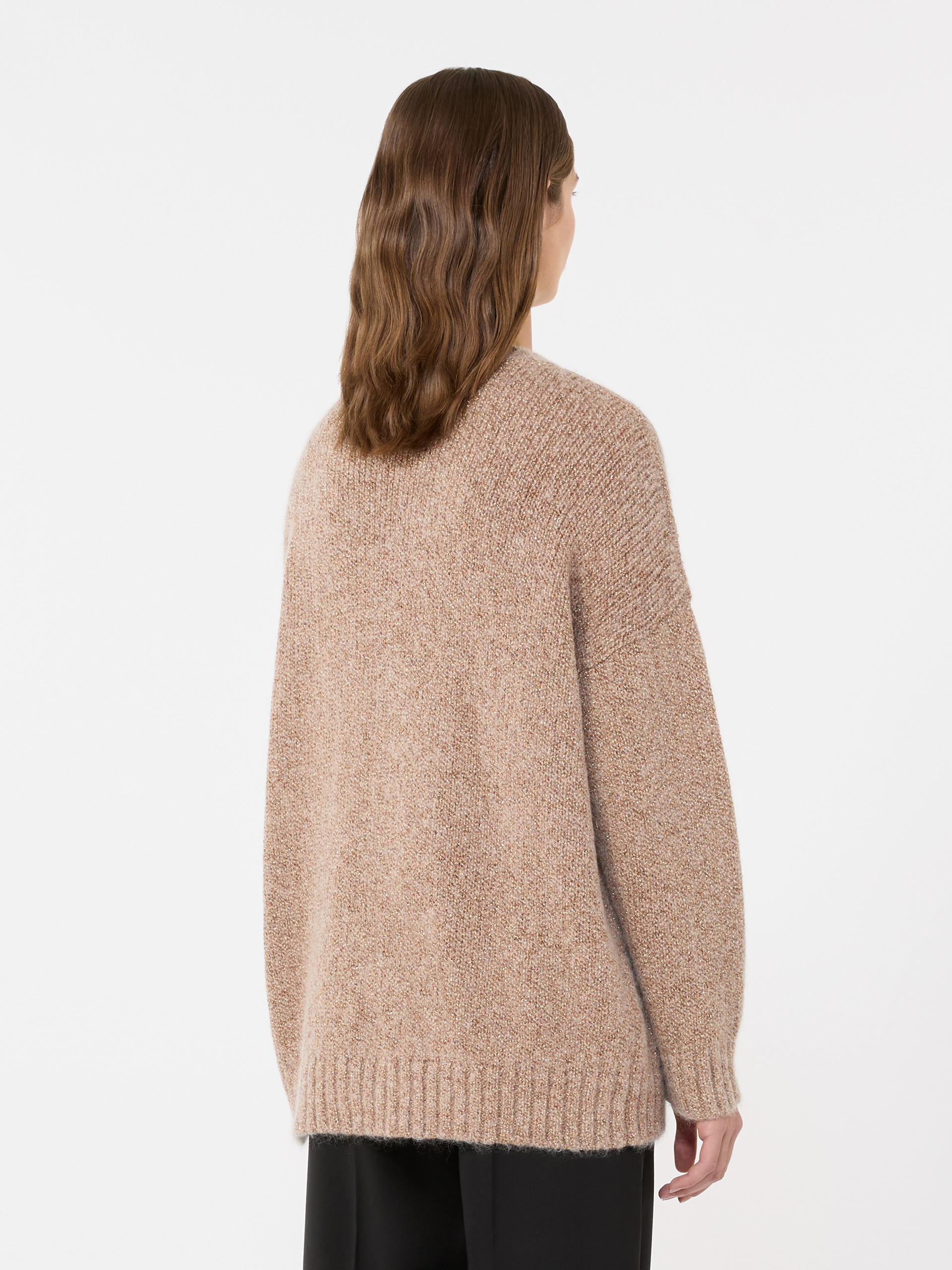 Oversized mohair and lurex sweater - COPPER - Weekend Max Mara - 3