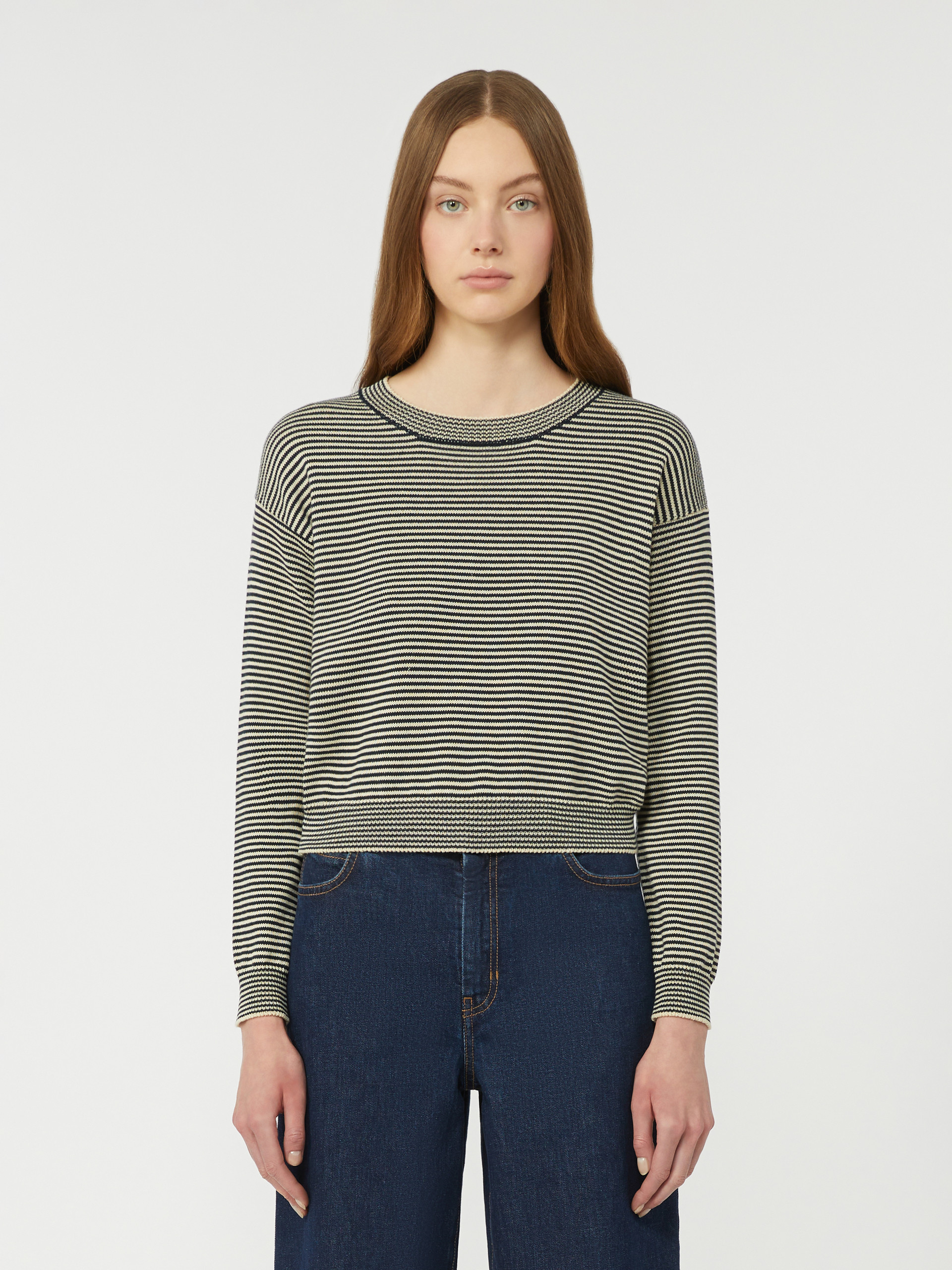 Cotton crew-neck sweater - NAVY - Weekend Max Mara - 2