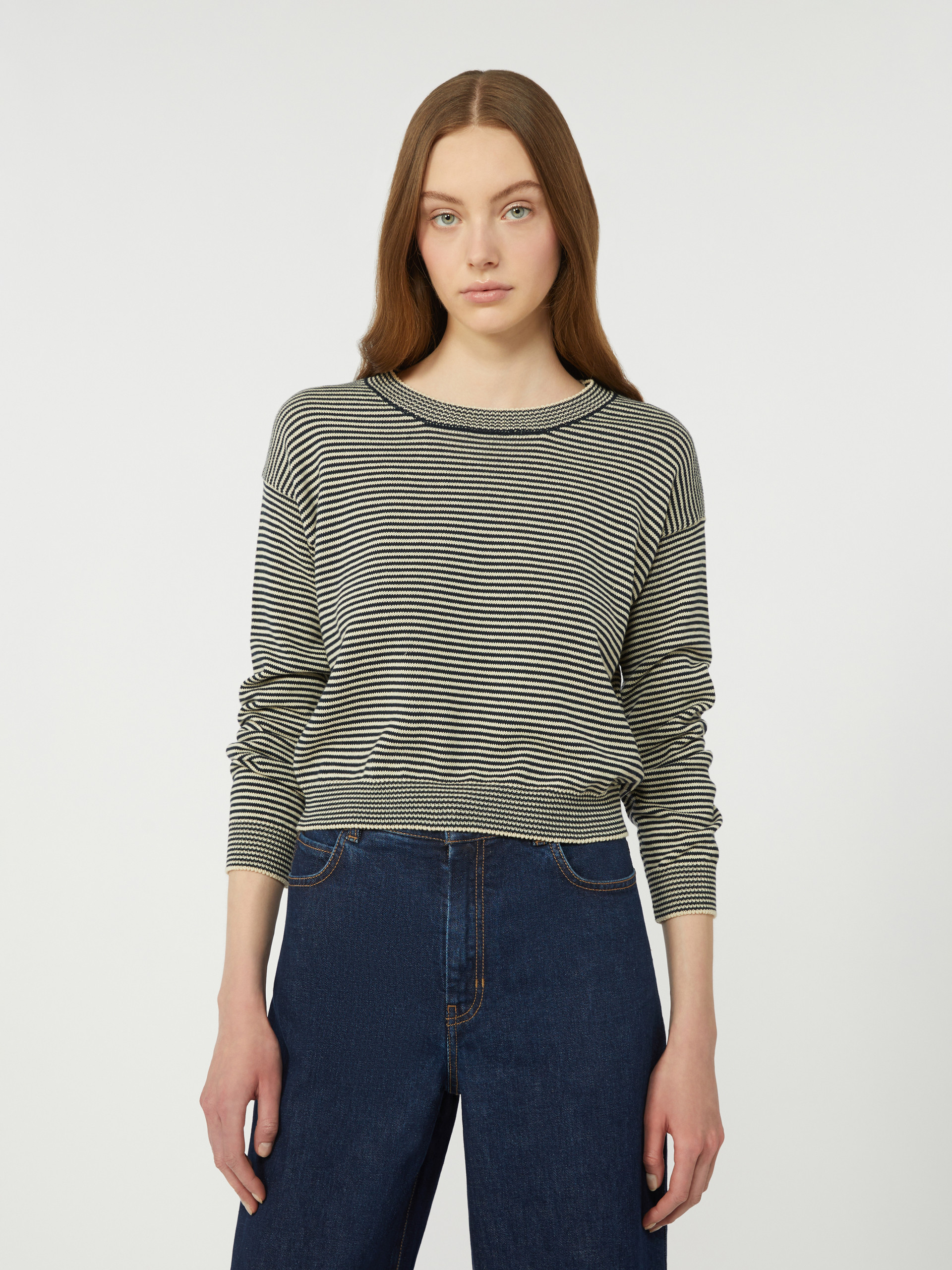 Cotton crew-neck sweater - NAVY - Weekend Max Mara - 4