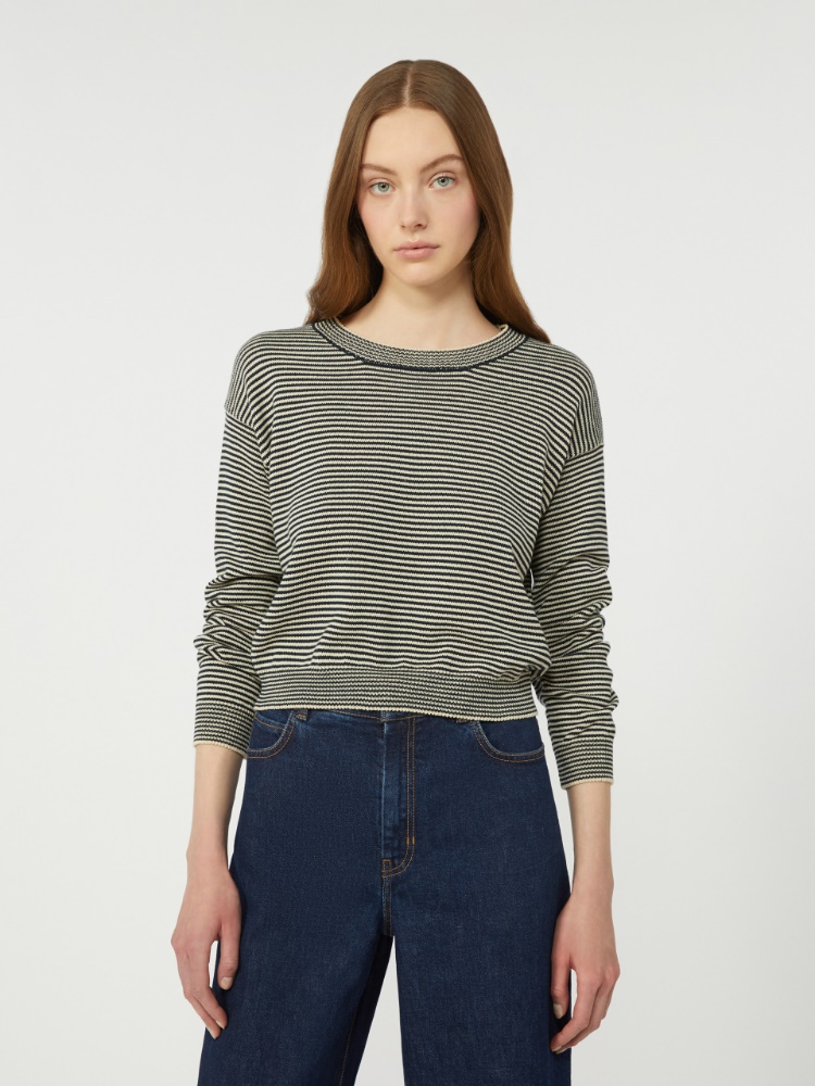 Cotton crew-neck sweater - NAVY - Weekend