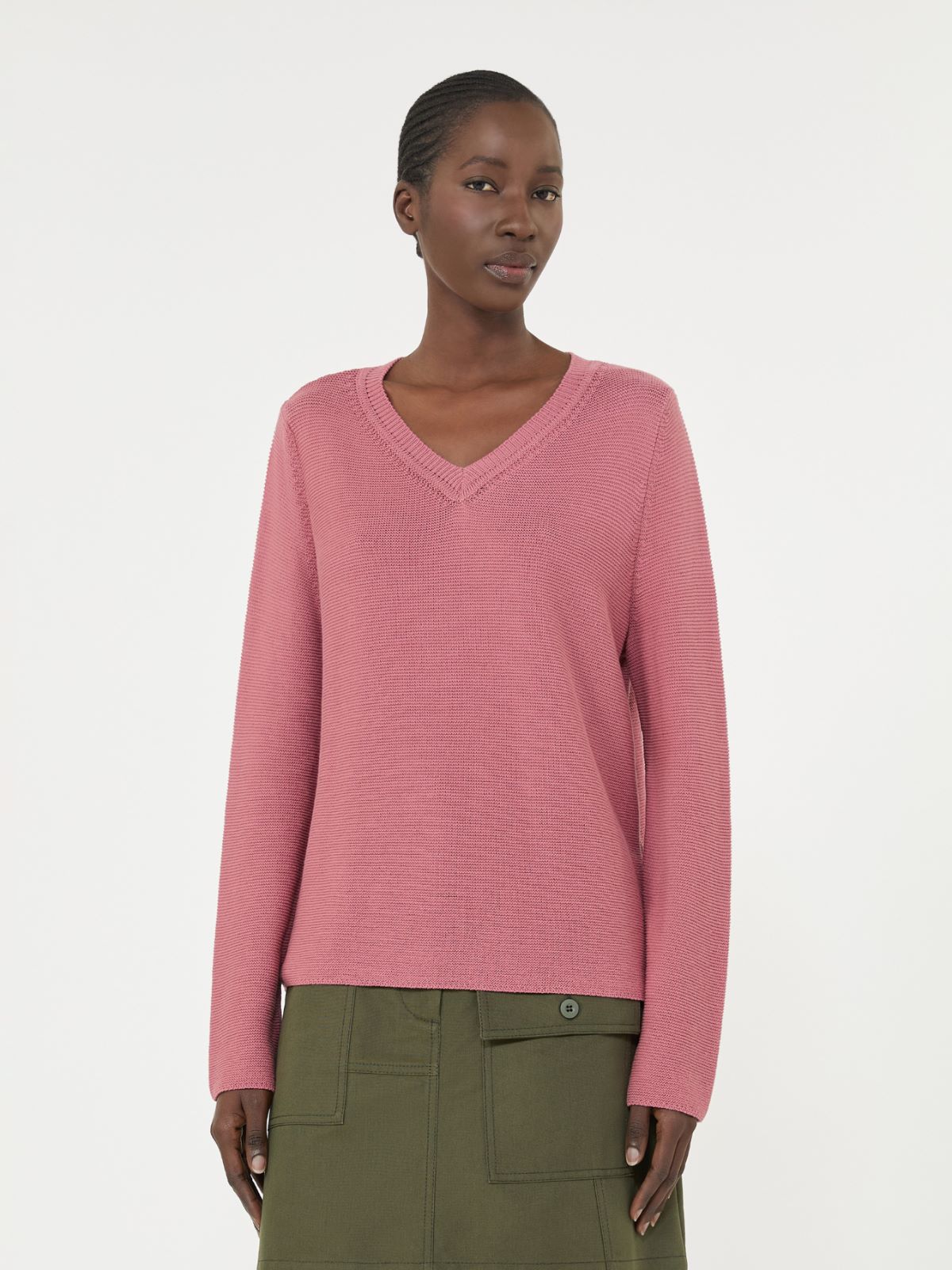 Cotton boxy sweater - ANTIQUE ROSE - Weekend - 2