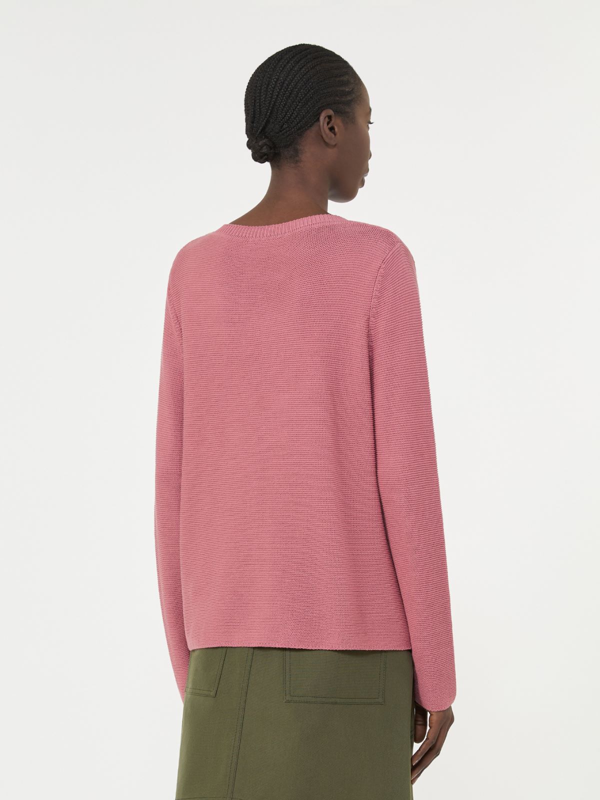 Cotton boxy sweater - ANTIQUE ROSE - Weekend - 3
