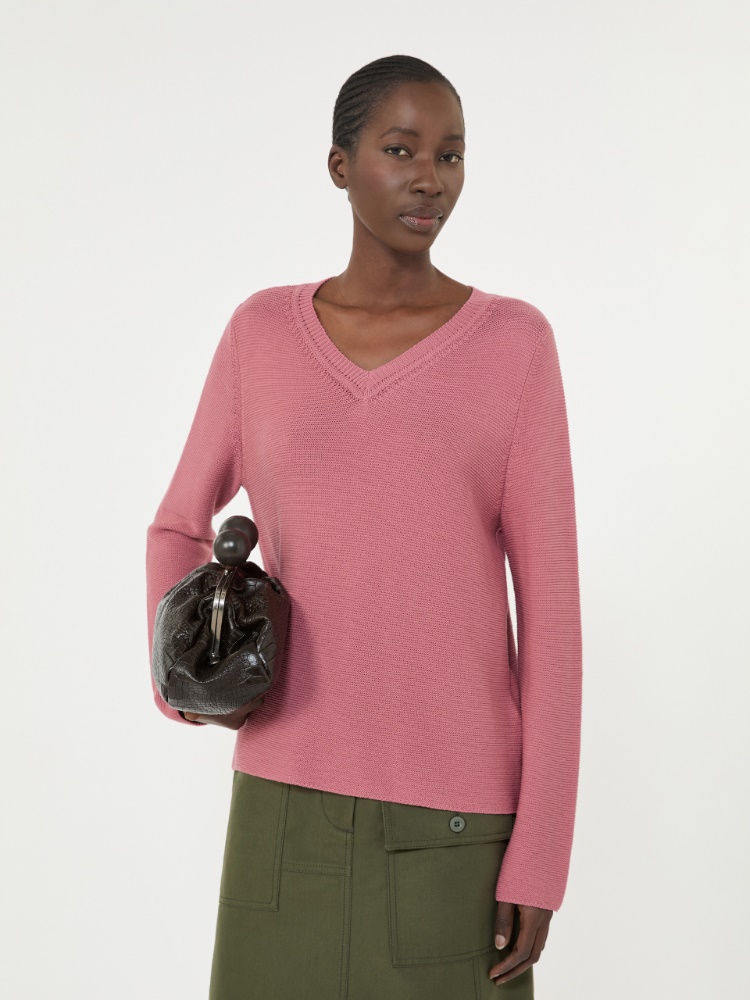 Cotton boxy sweater - ANTIQUE ROSE - Weekend