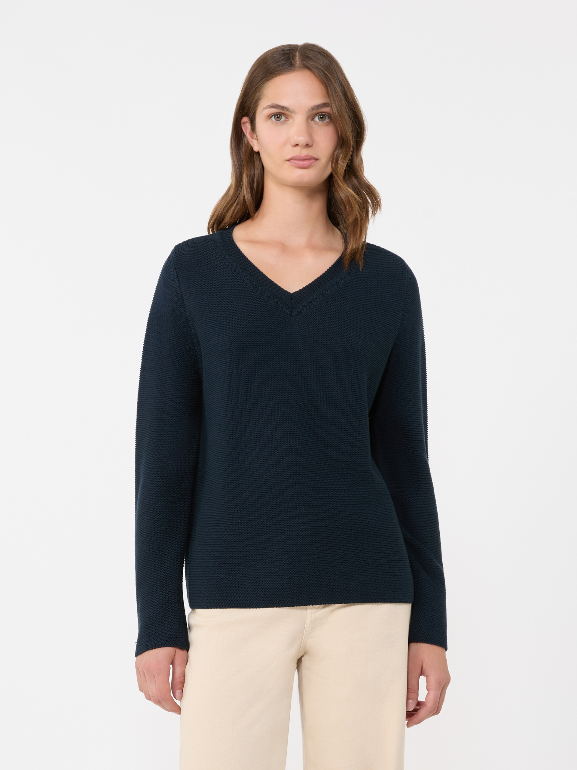 Cotton boxy sweater - NAVY - Weekend Max Mara - 2