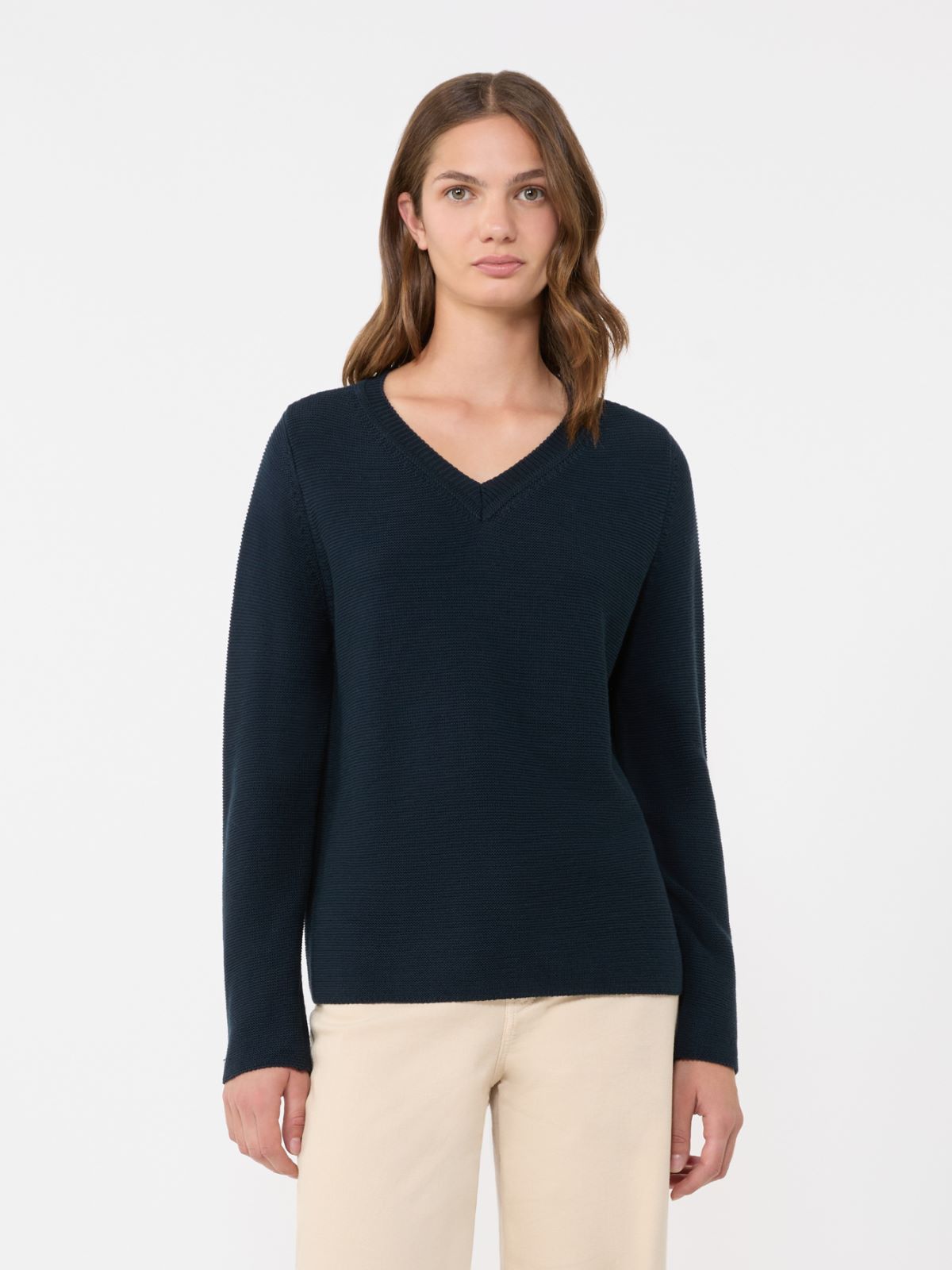 Cotton boxy sweater - NAVY - Weekend - 2