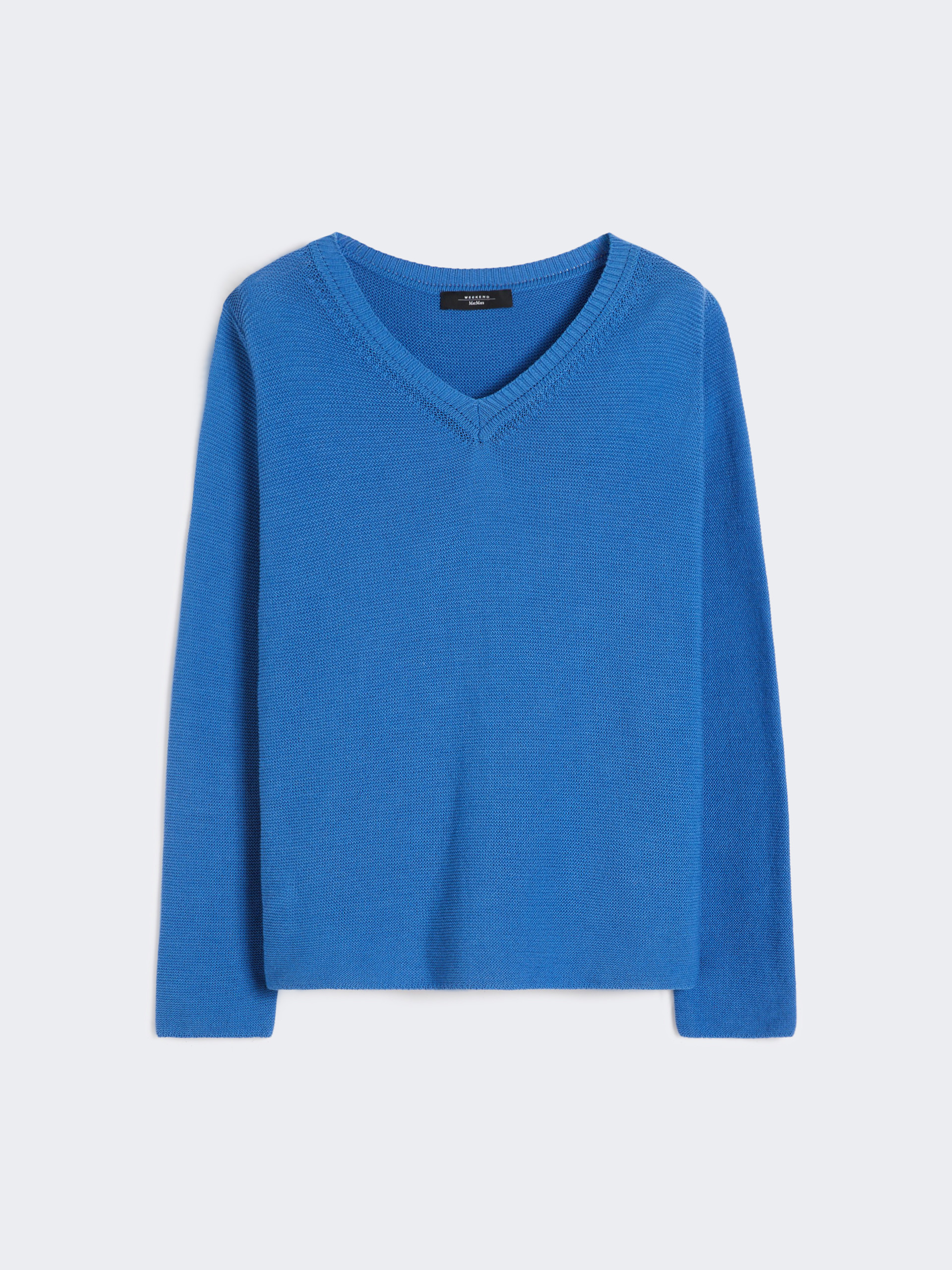Cotton boxy sweater - CORNFLOWER BLUE - Weekend Max Mara - 5