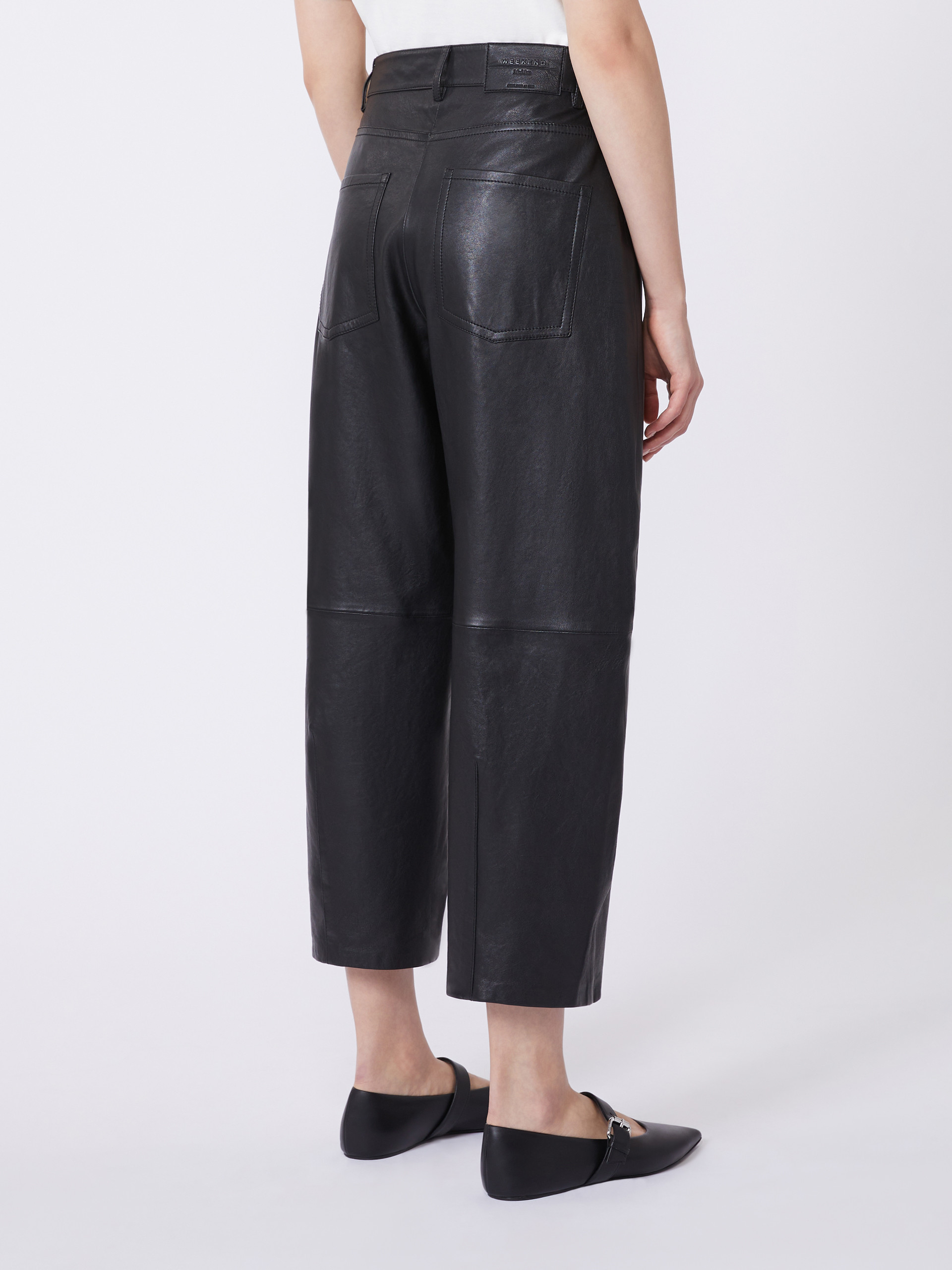 Leather trousers - BLACK - Weekend Max Mara - 3