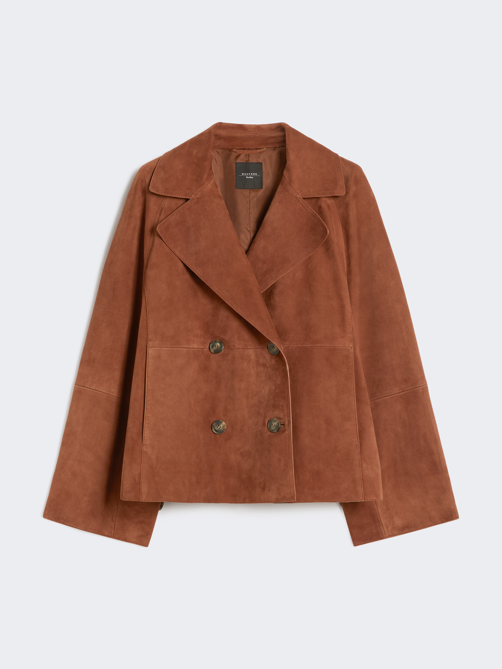 Double-breasted suede jacket - TERRA COTTA - Weekend Max Mara - 5