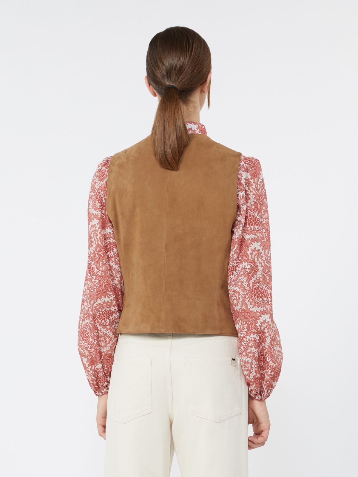 Gilet in suede - MARRONE - Weekend - 3