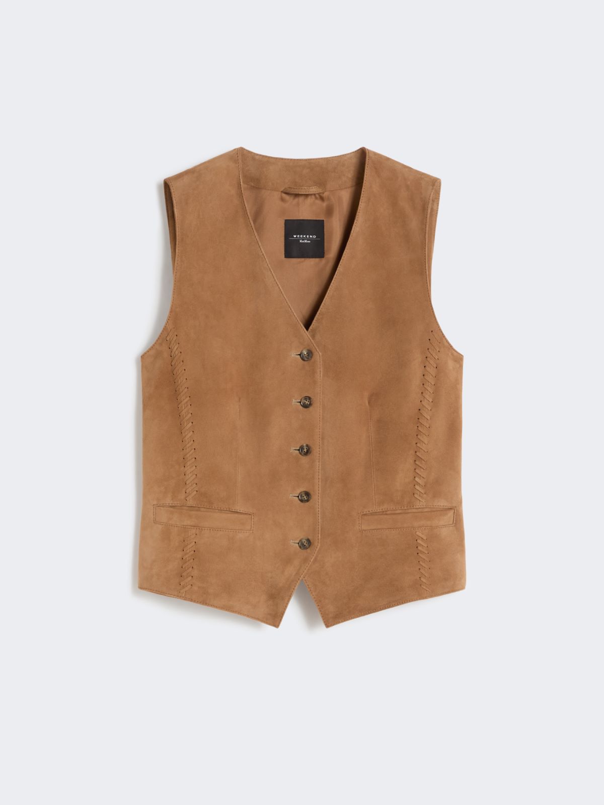 Gilet in suede - MARRONE - Weekend - 5