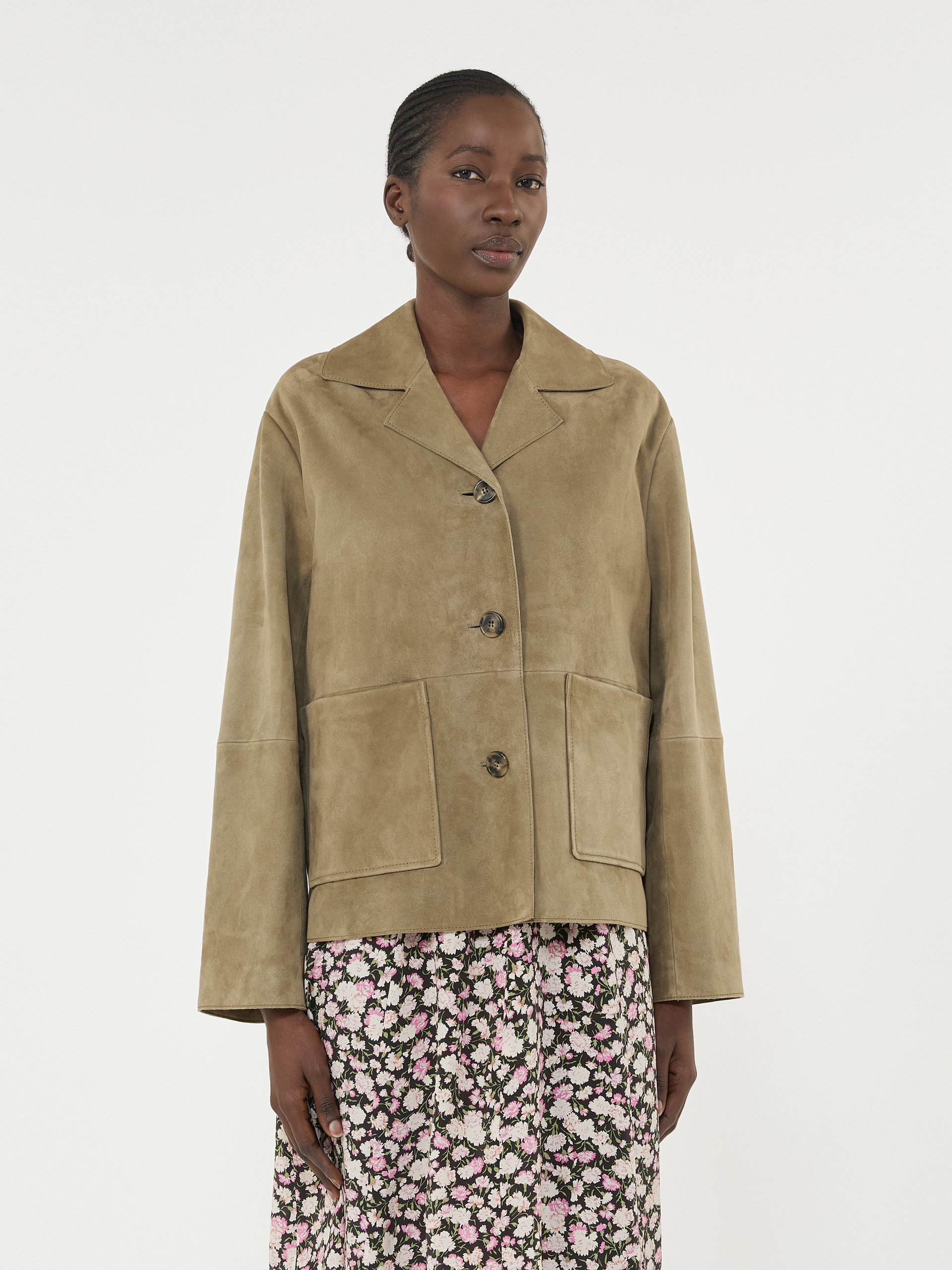 Cropped suede jacket - MUD - Weekend Max Mara - 2