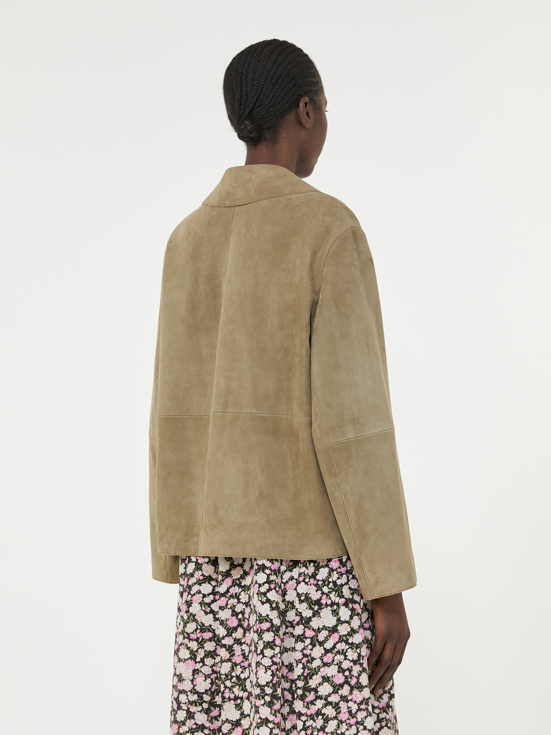 Cropped suede jacket - MUD - Weekend Max Mara - 3