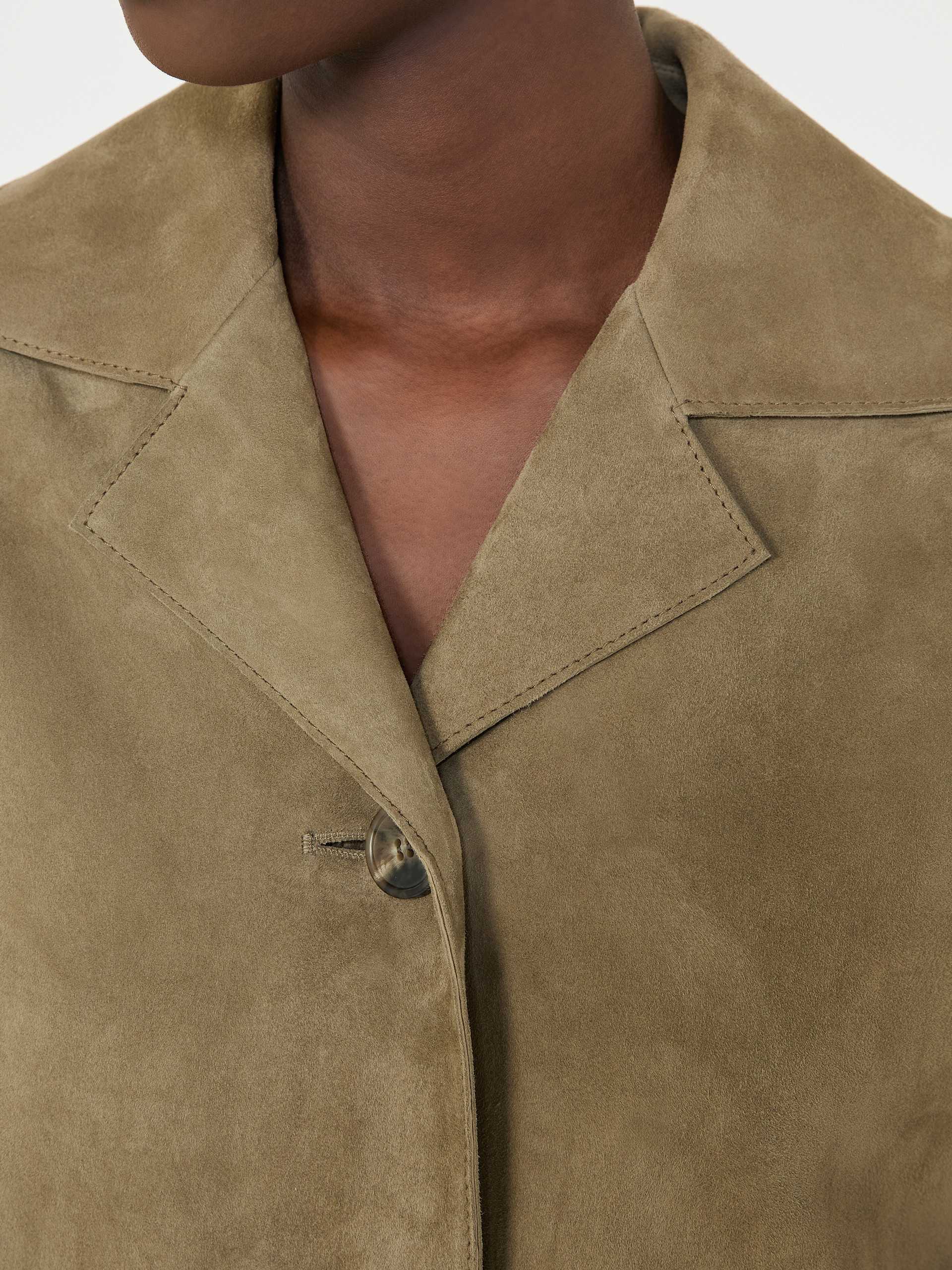 Cropped suede jacket - MUD - Weekend Max Mara - 5