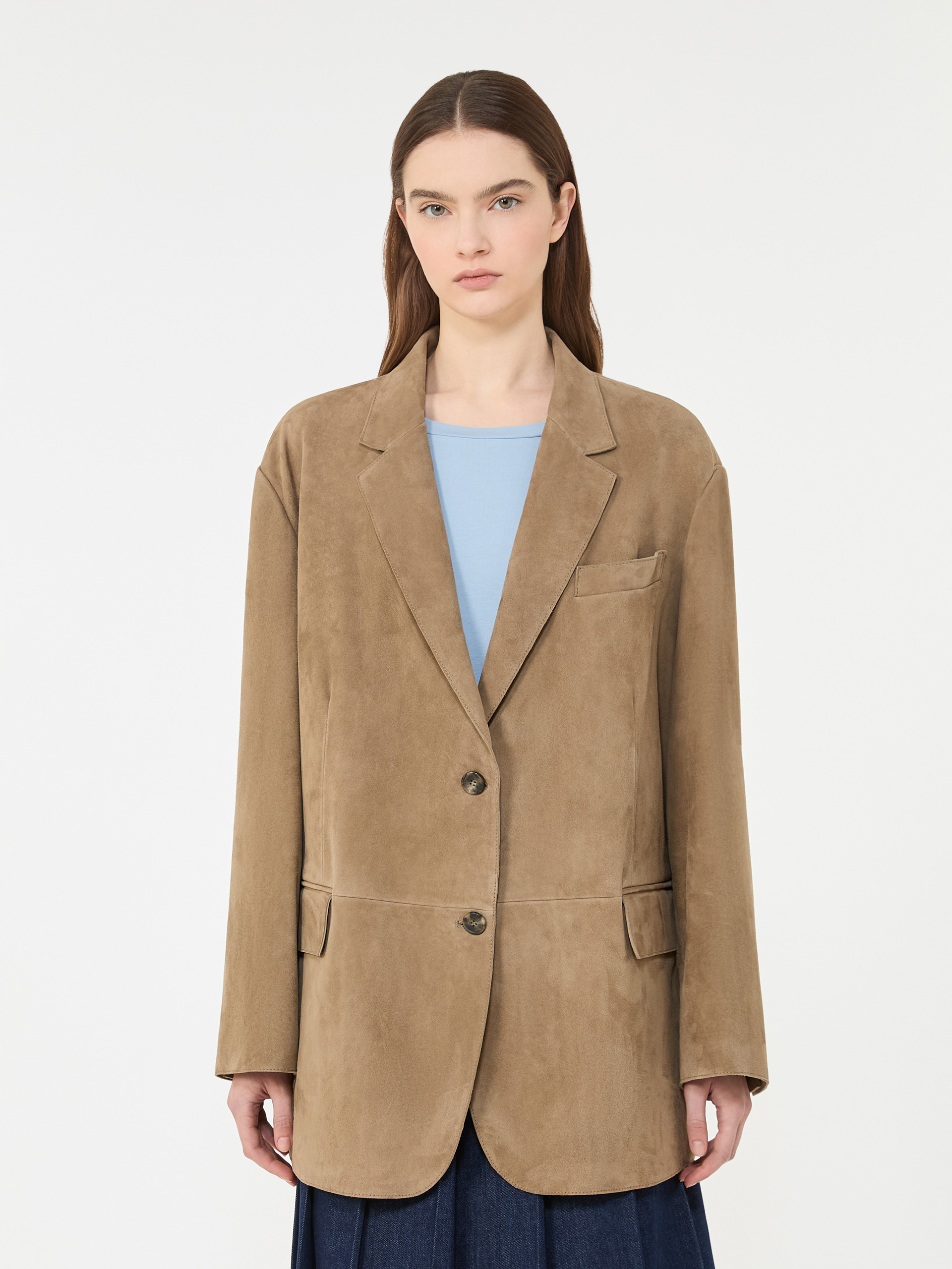 Single-breasted suede blazer - MUD - Weekend Max Mara - 2