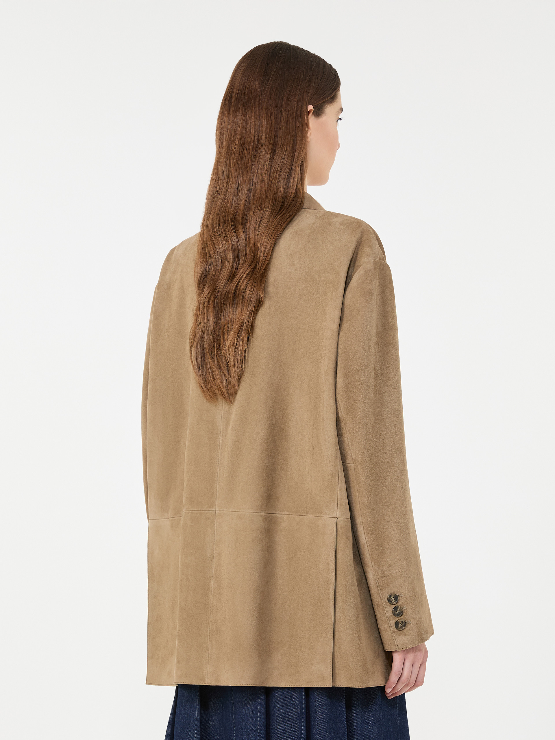 Single-breasted suede blazer - MUD - Weekend Max Mara - 3