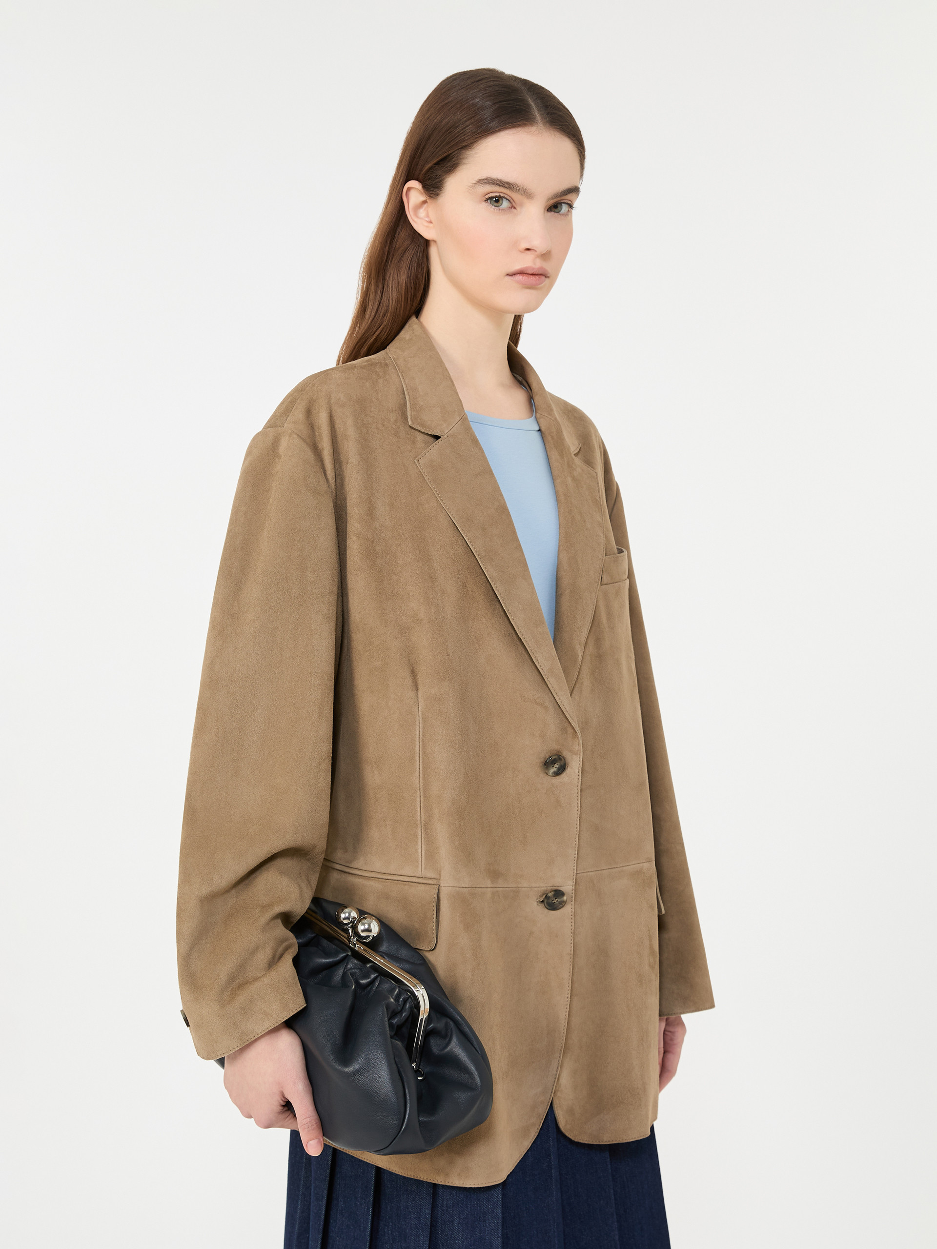 Single-breasted suede blazer - MUD - Weekend Max Mara - 4