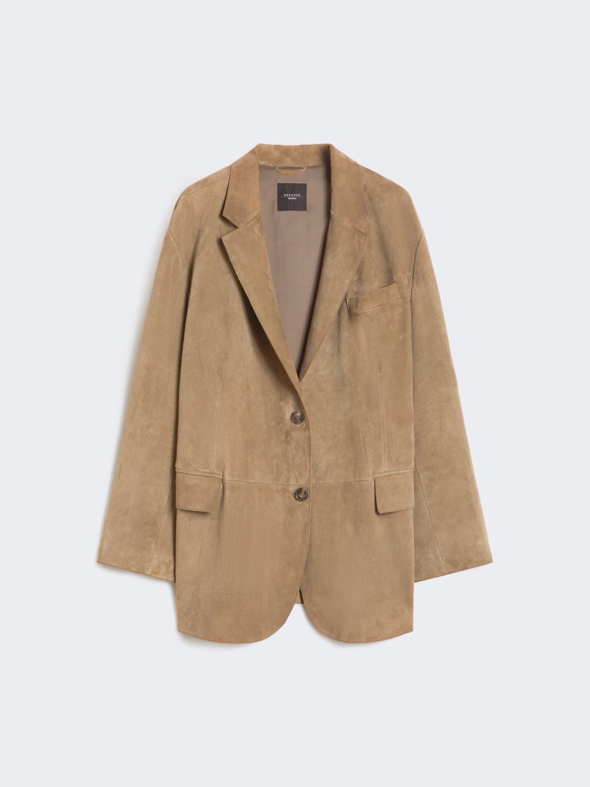 Single-breasted suede blazer - MUD - Weekend - 7
