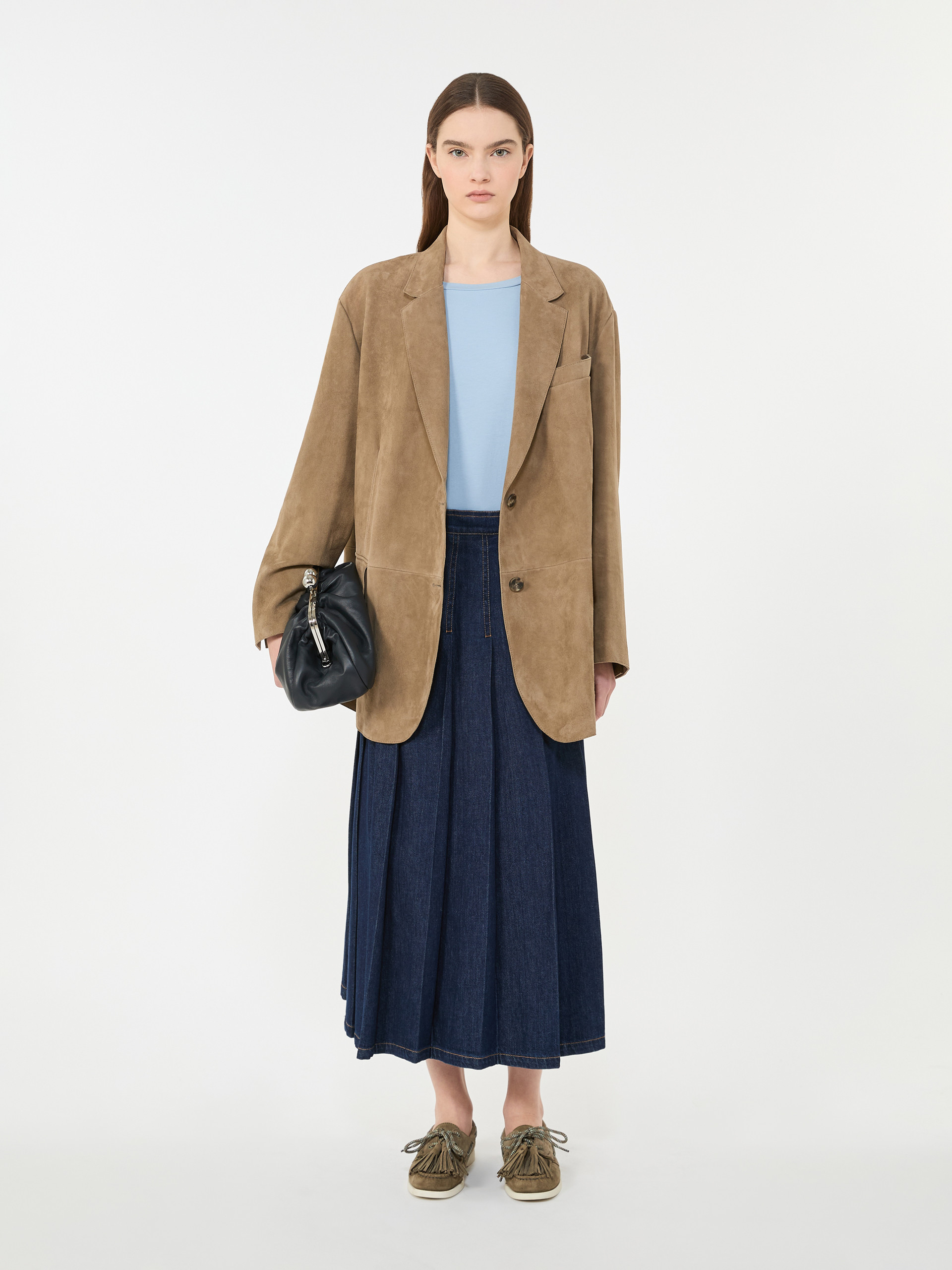 Single-breasted suede blazer - MUD - Weekend Max Mara