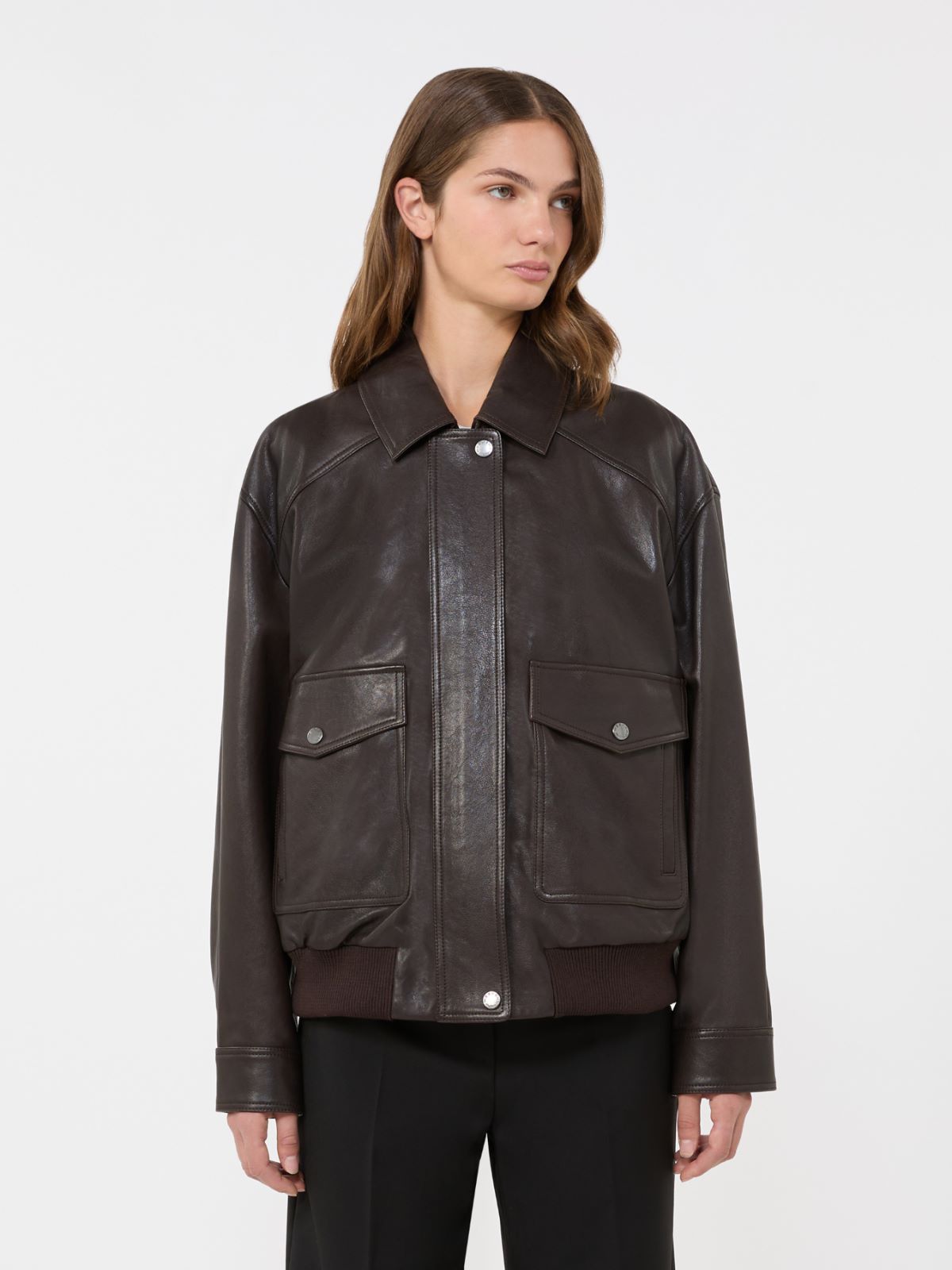 Leather jacket - BROWN - Weekend - 2