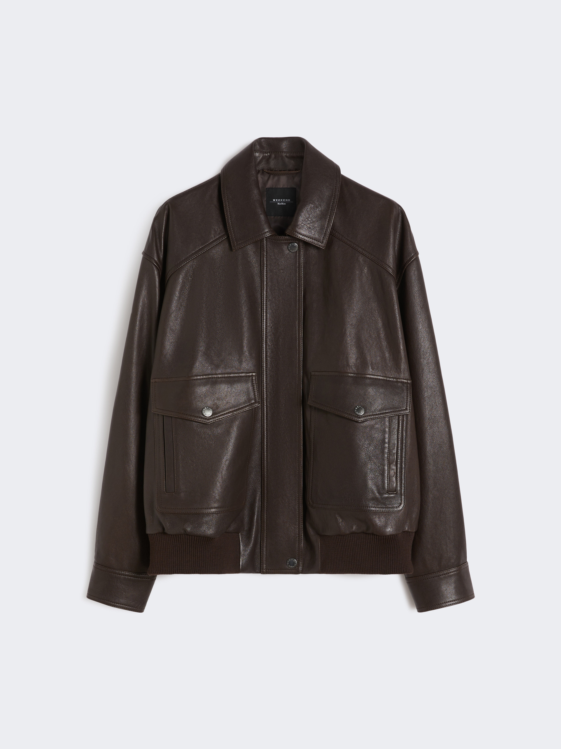 Leather jacket - BROWN - Weekend Max Mara - 6