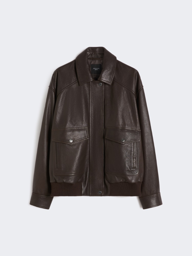 Leather jacket - BROWN - Weekend