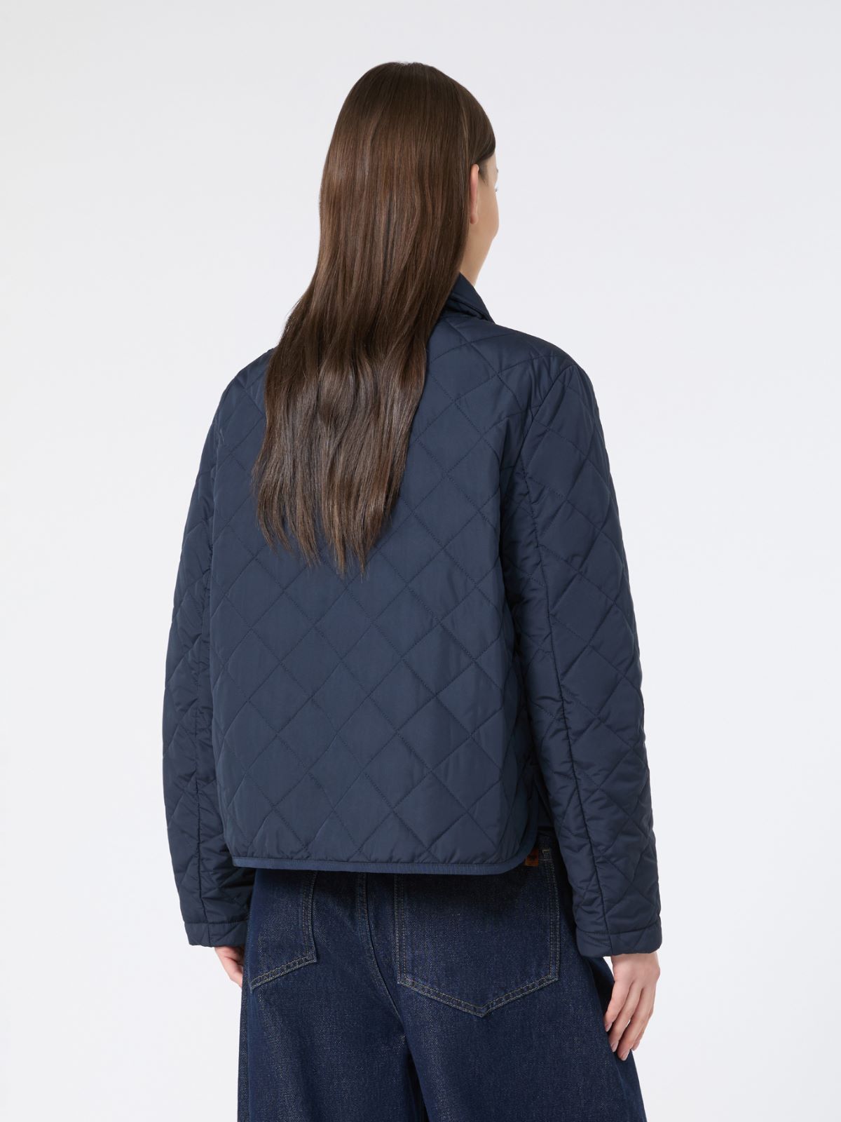 Short padded jacket in water-repellent fabric - NAVY - Weekend - 3