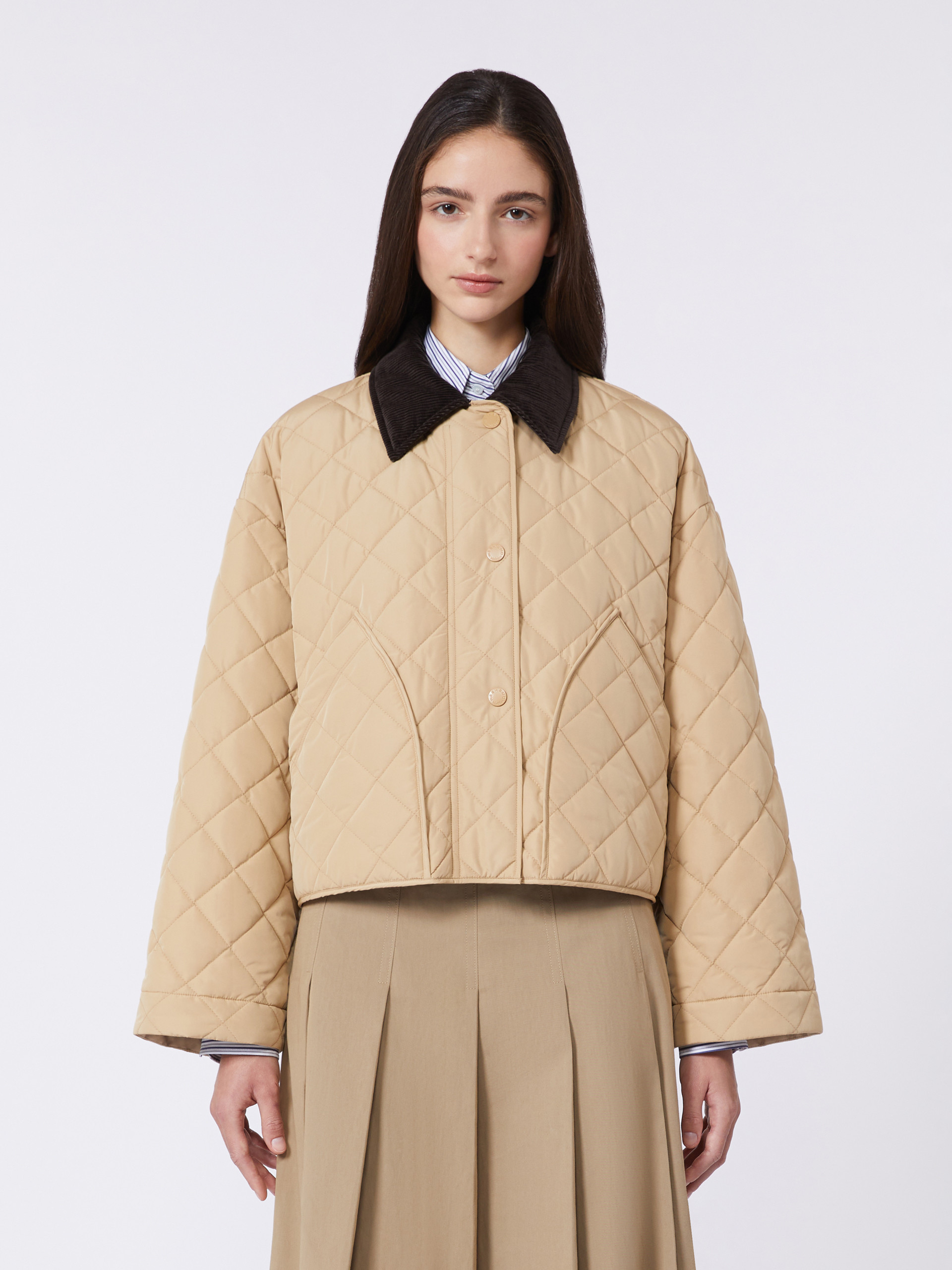 Reversible padded jacket in water-repellent fabric - BEIGE - Weekend Max Mara - 2