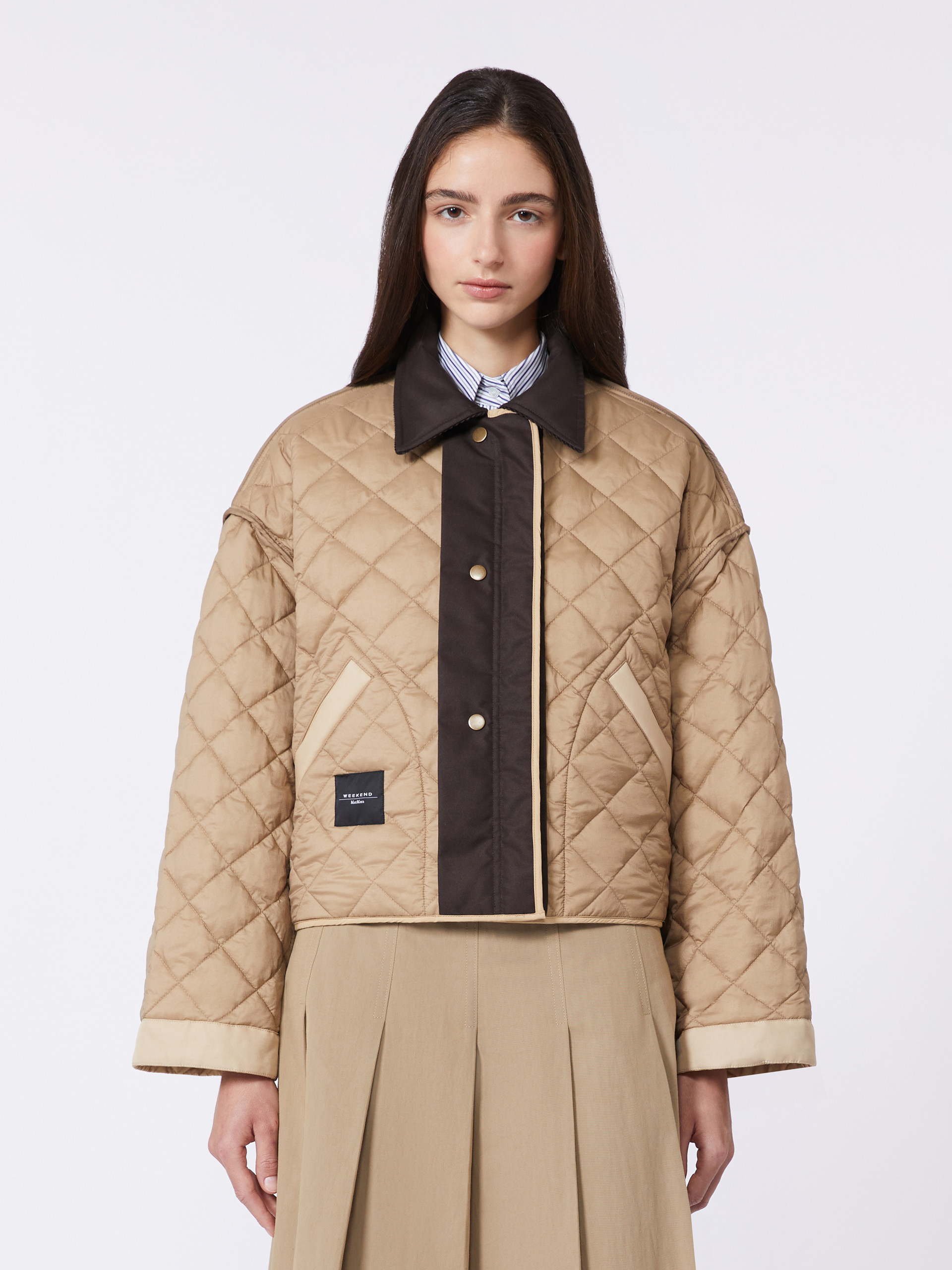 Reversible padded jacket in water-repellent fabric - BEIGE - Weekend Max Mara - 5