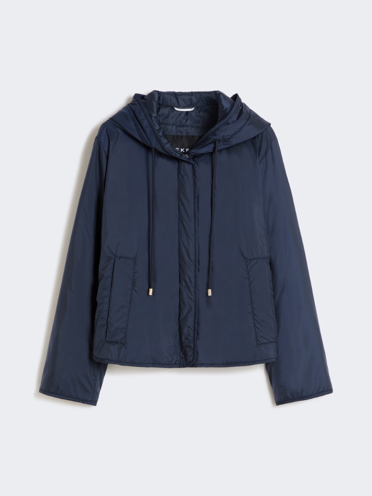 Padded, hooded jacket in water-repellent canvas - NAVY - Weekend - 2
