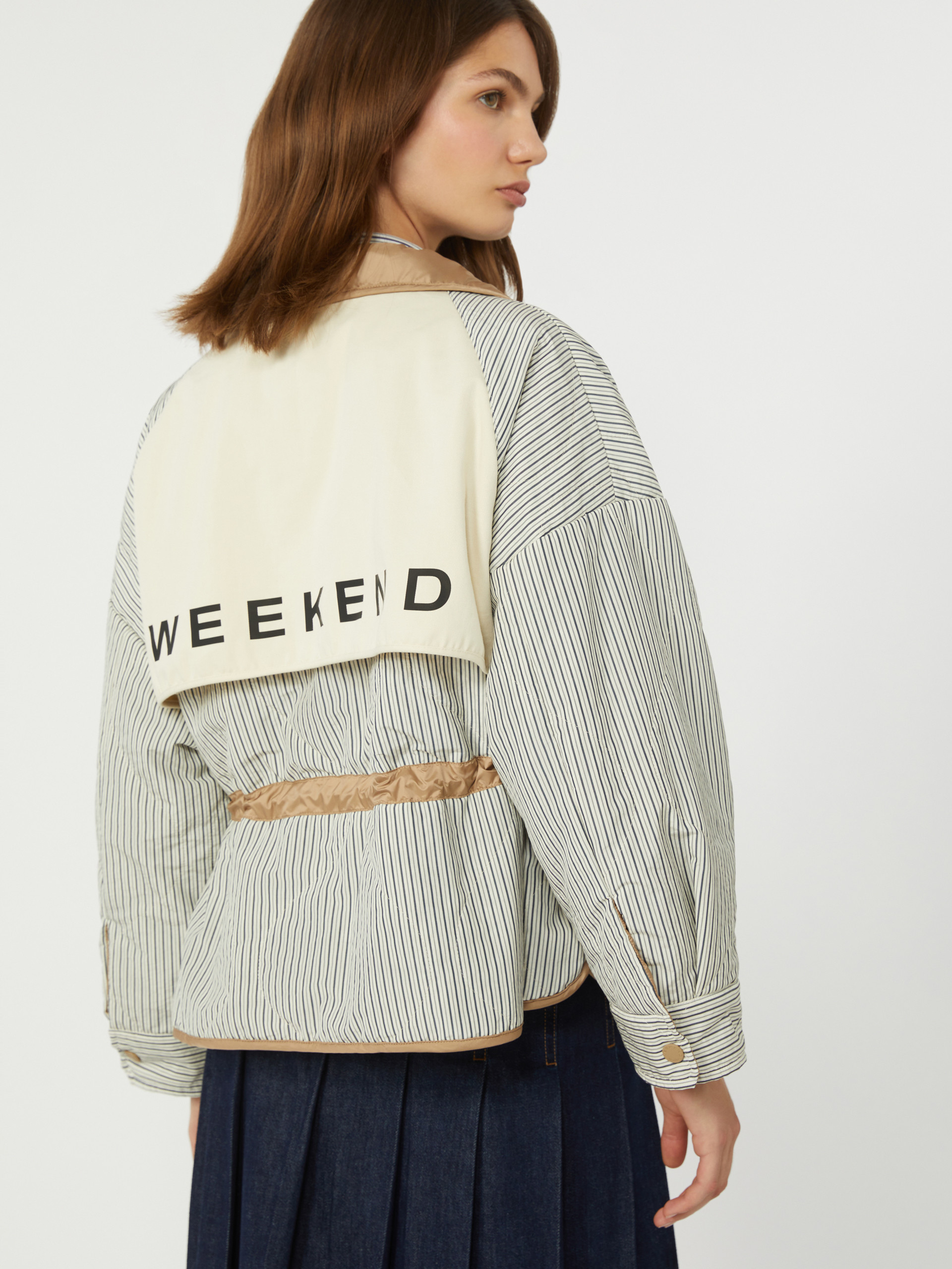 Reversible padded jacket in water-repellent canvas - HAZELNUT BROWN - Weekend Max Mara - 4