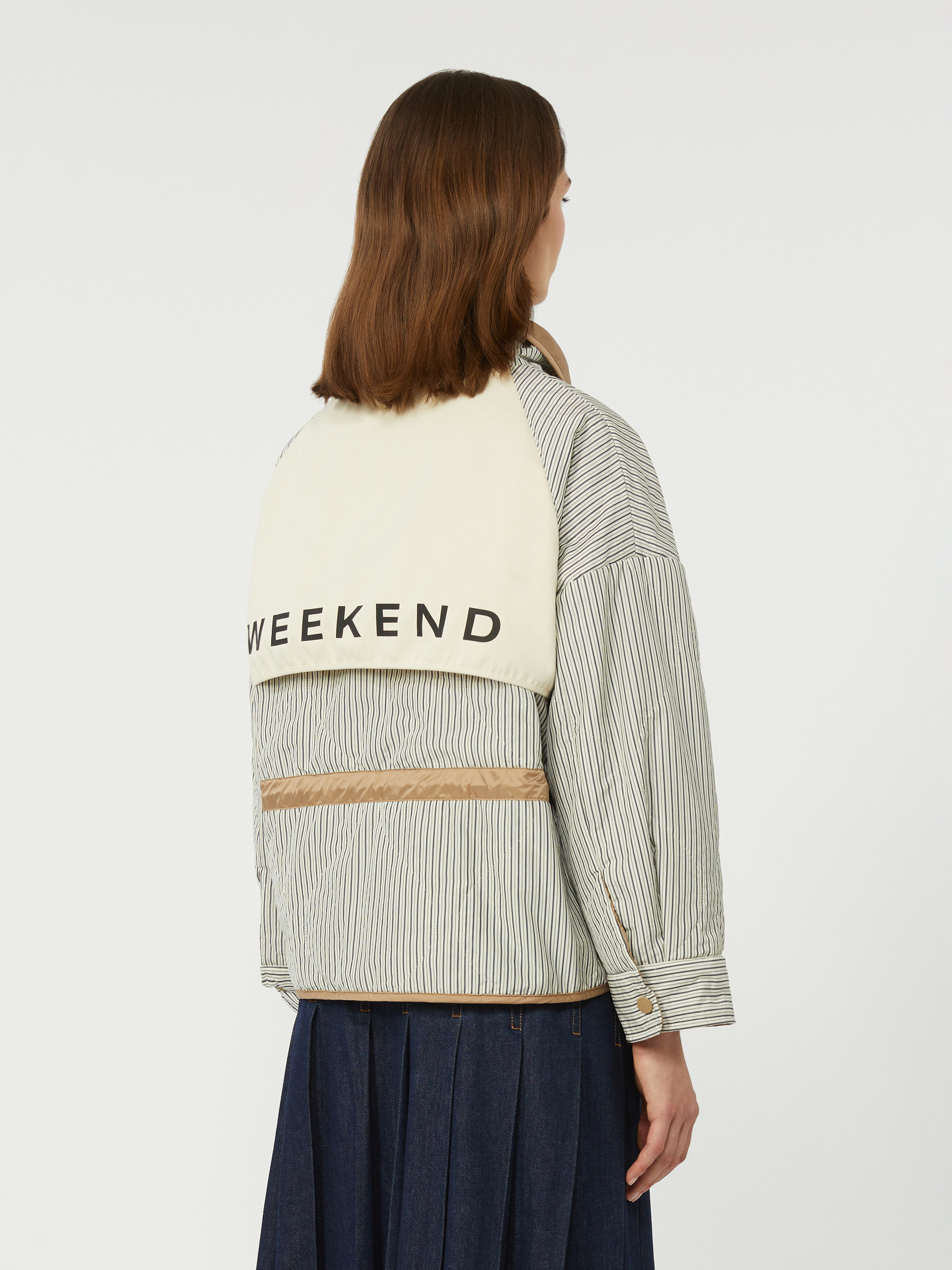 Reversible padded jacket in water-repellent canvas - HAZELNUT BROWN - Weekend Max Mara - 6