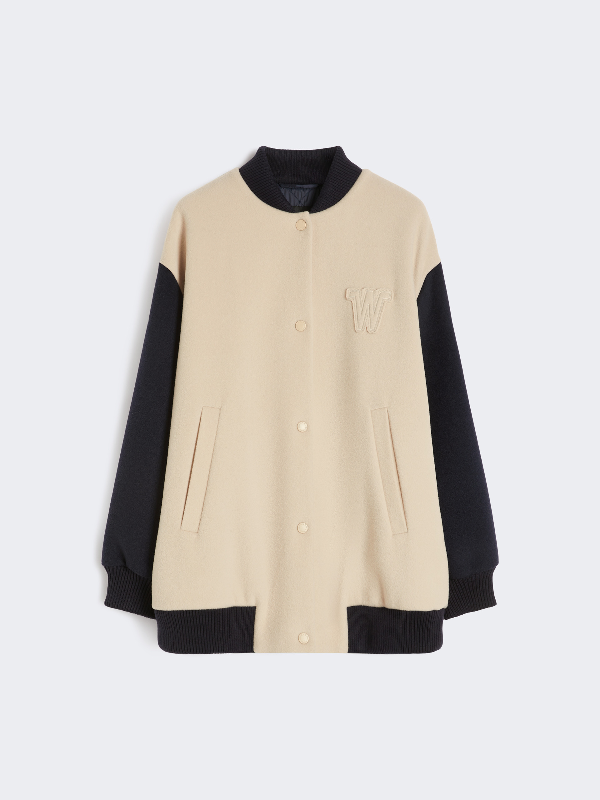 Double-faced wool bomber jacket - SAND - Weekend Max Mara - 7
