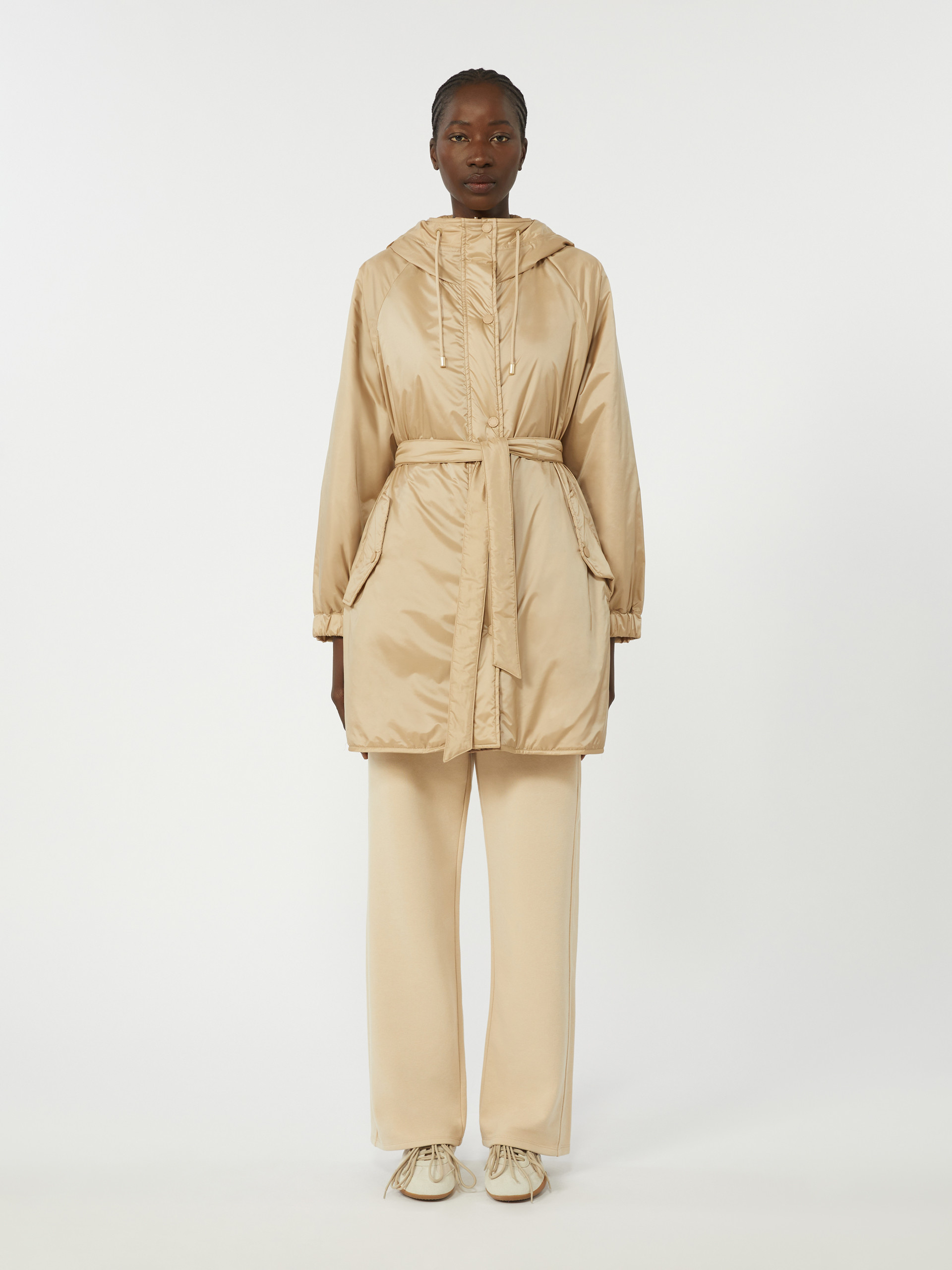 Reversible padded parka in water-repellent canvas - BEIGE - Weekend Max Mara - 2