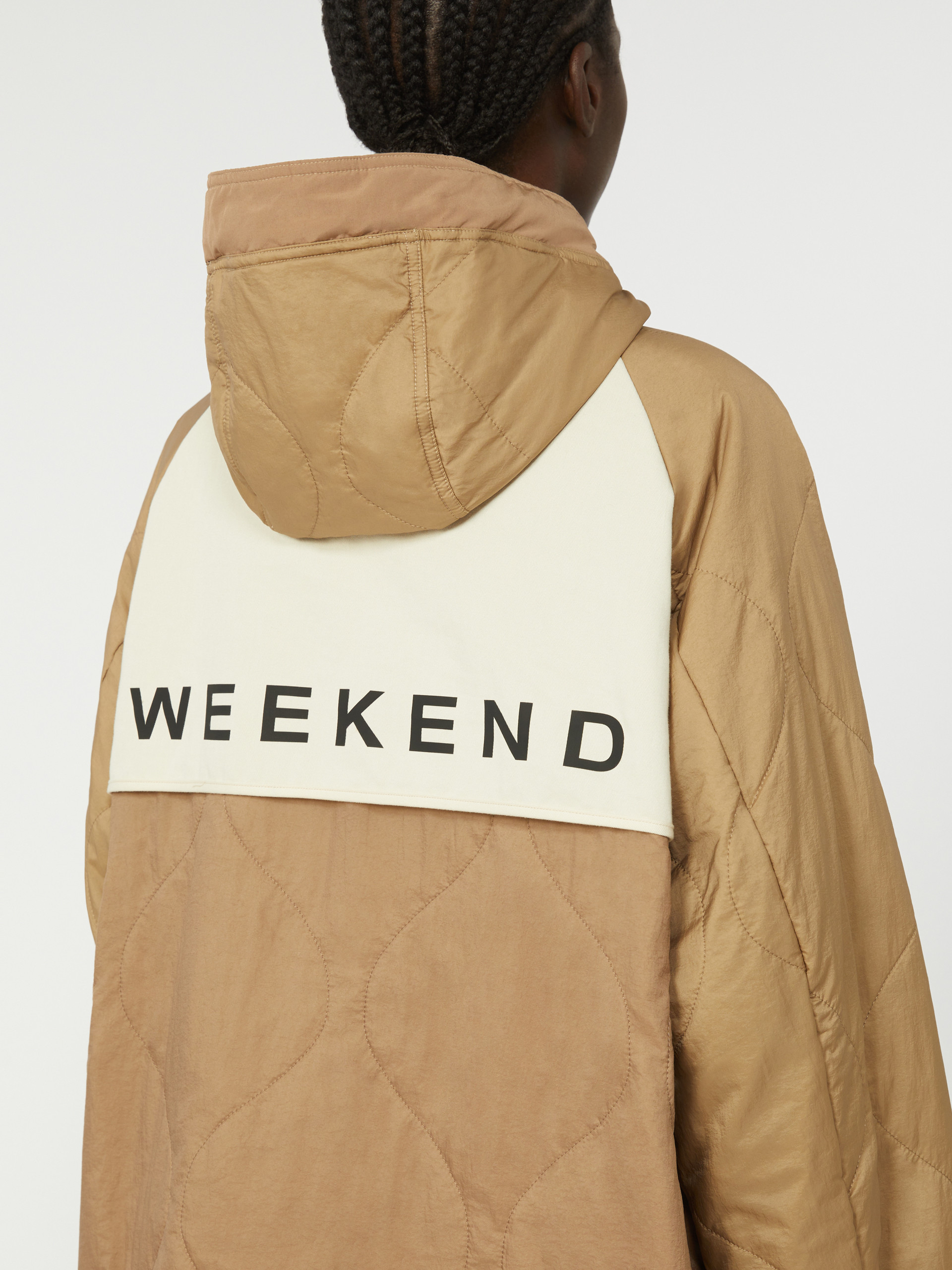 Reversible padded parka in water-repellent canvas - BEIGE - Weekend Max Mara - 5