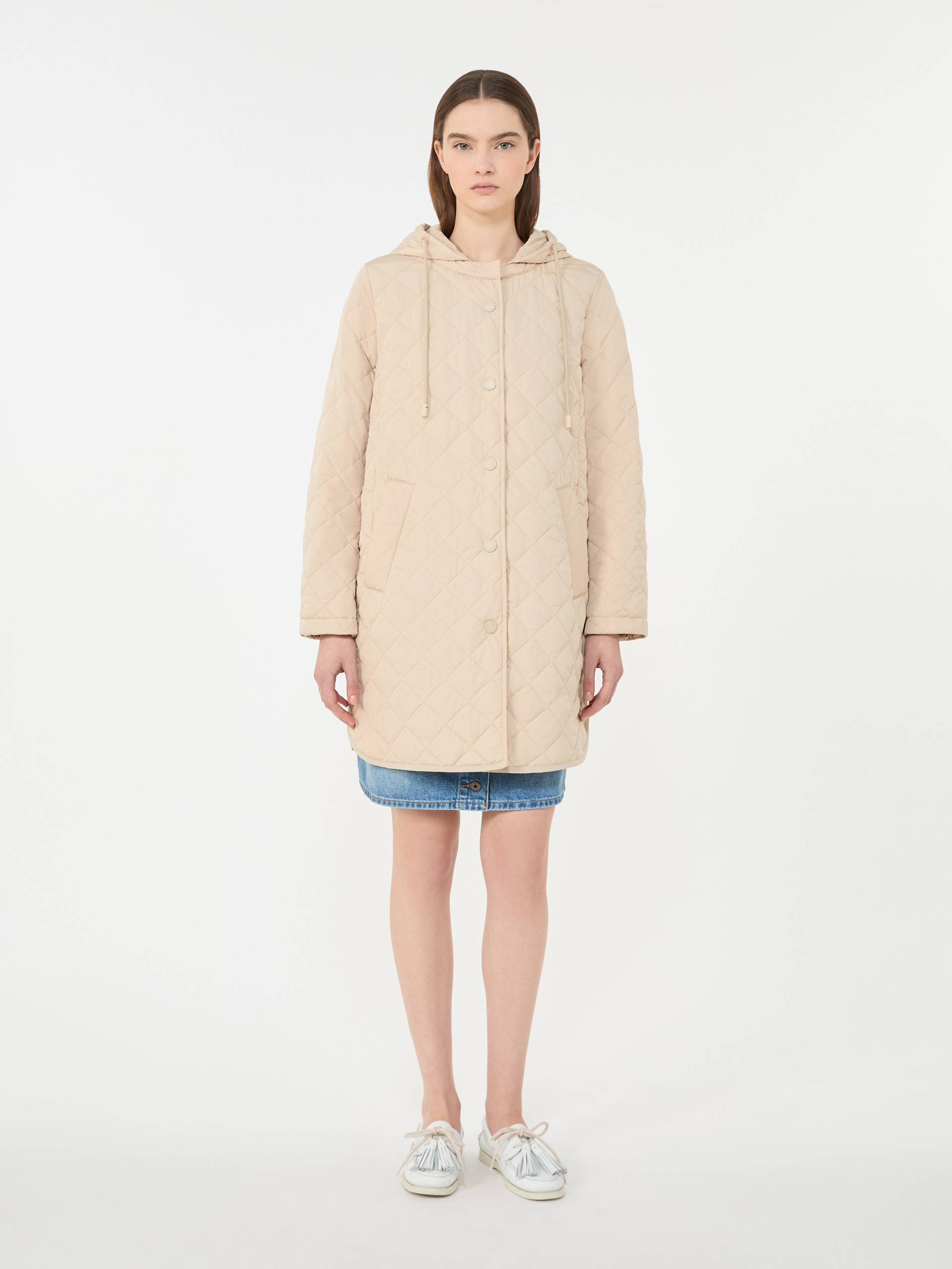 Water-repellent fabric padded parka - SAND - Weekend Max Mara - 2