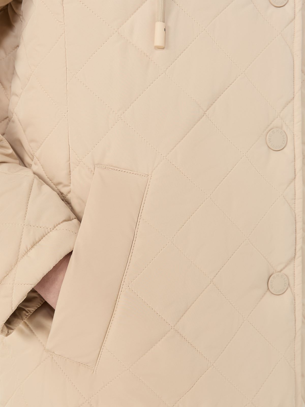 Parka imbottito in tessuto antigoccia - SABBIA - Weekend - 4